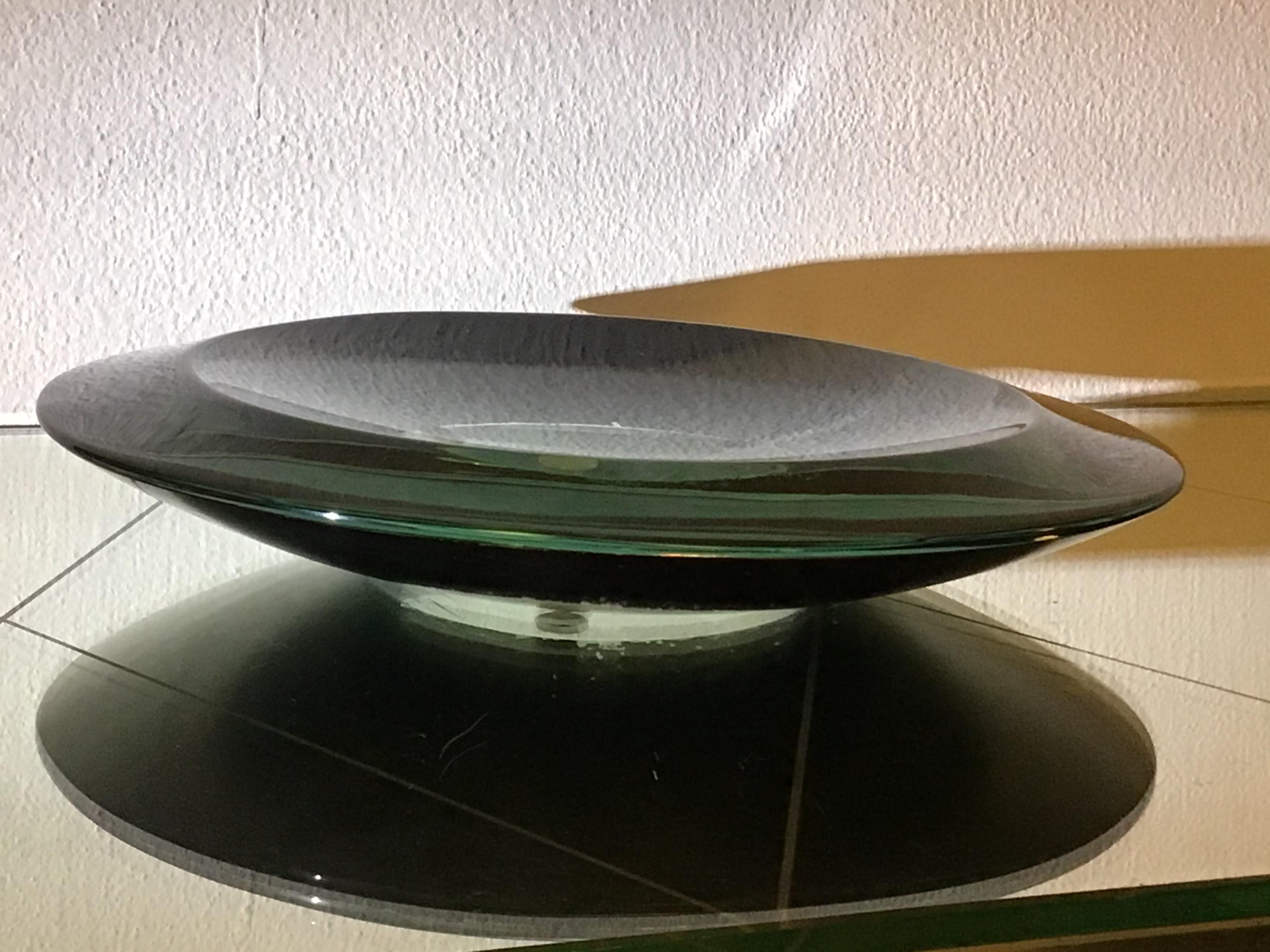 Fontana Arte Coppa Cristallo Grosso Spessore Curvato, 1959, Italy For Sale 2