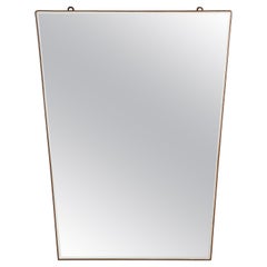 Miroir encadré en cuivre de Fontana Arte, Italie, vers 1940