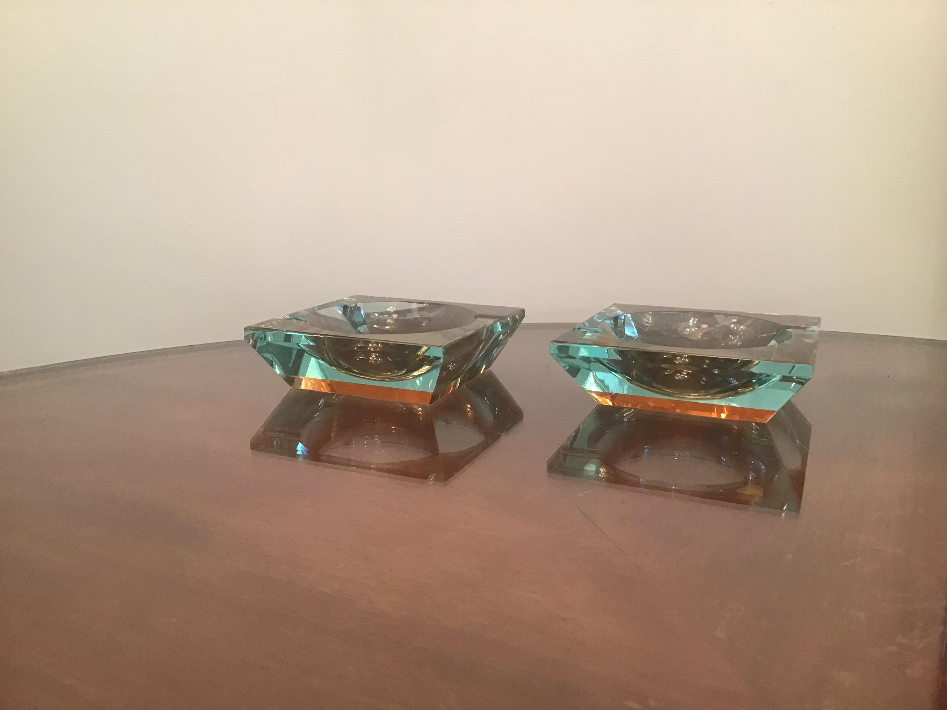 Fontana Arte Couple Empty Pockets Glass, 1950, Italy For Sale 6