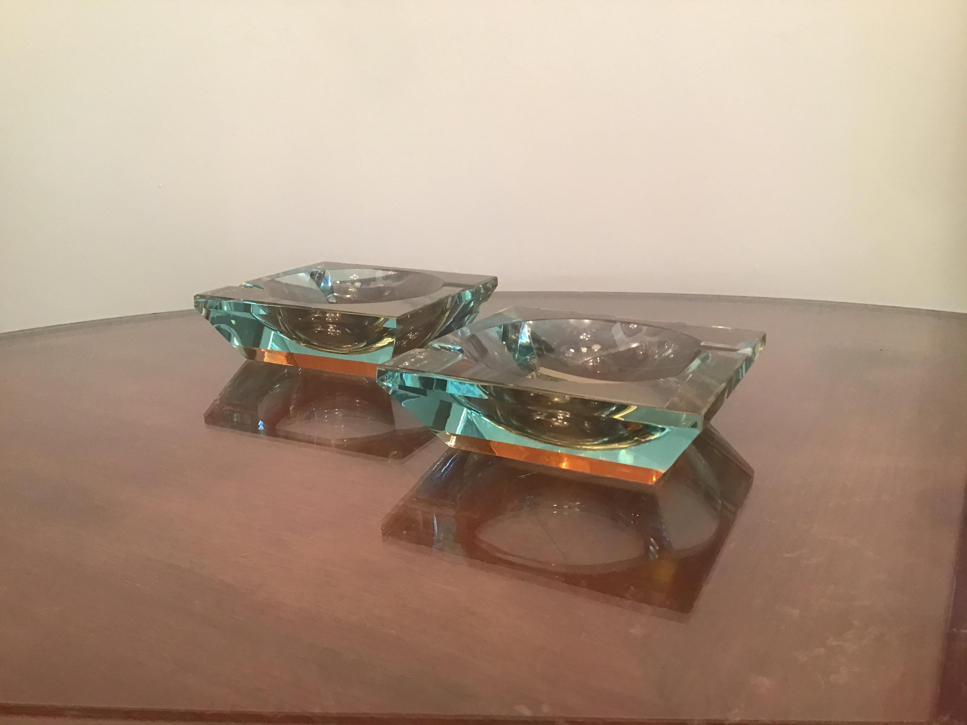 Fontana Arte Couple Empty Pockets Glass, 1950, Italy For Sale 7