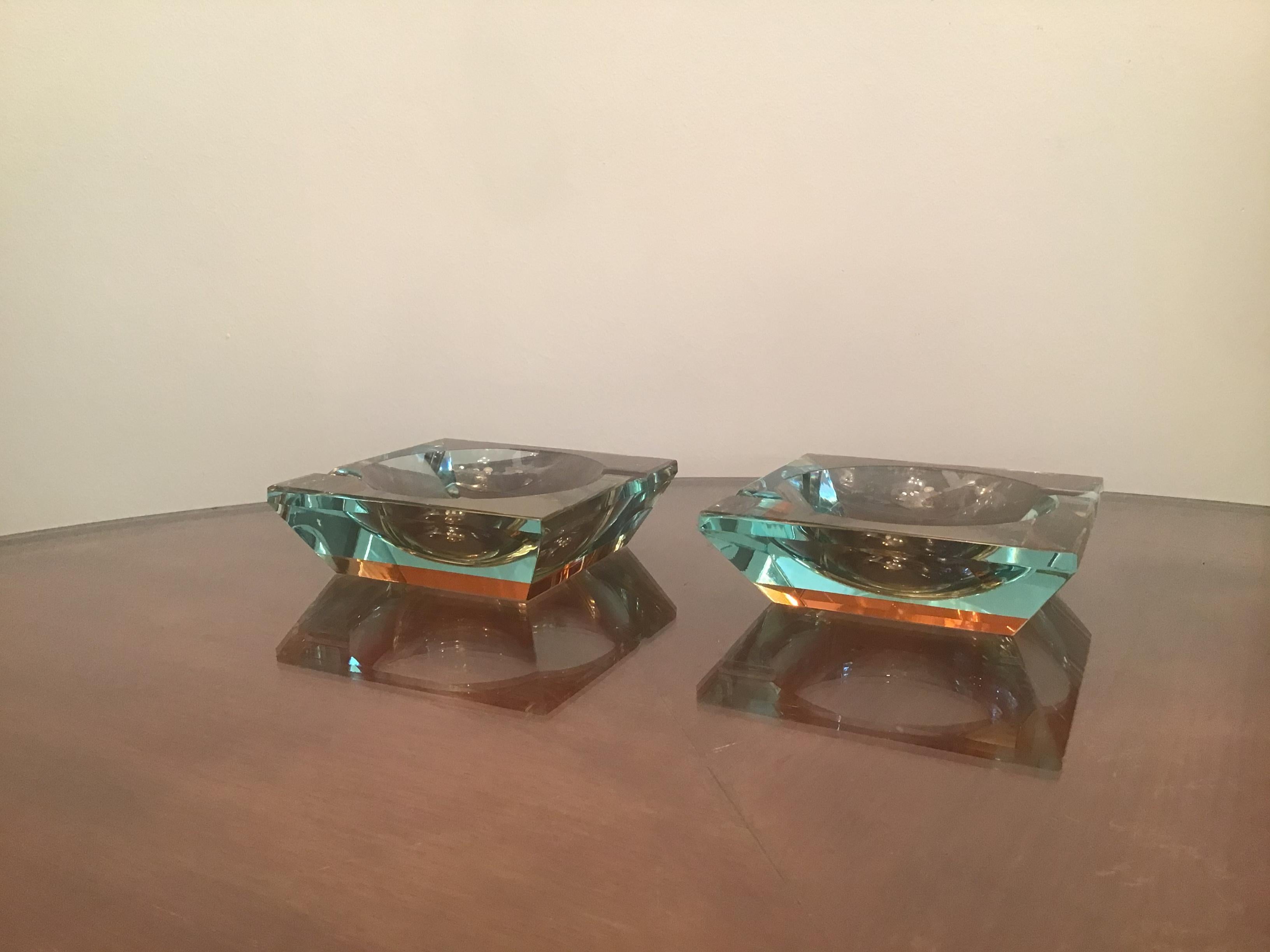 Fontana Arte Couple Empty Pockets Glass, 1950, Italy For Sale 9