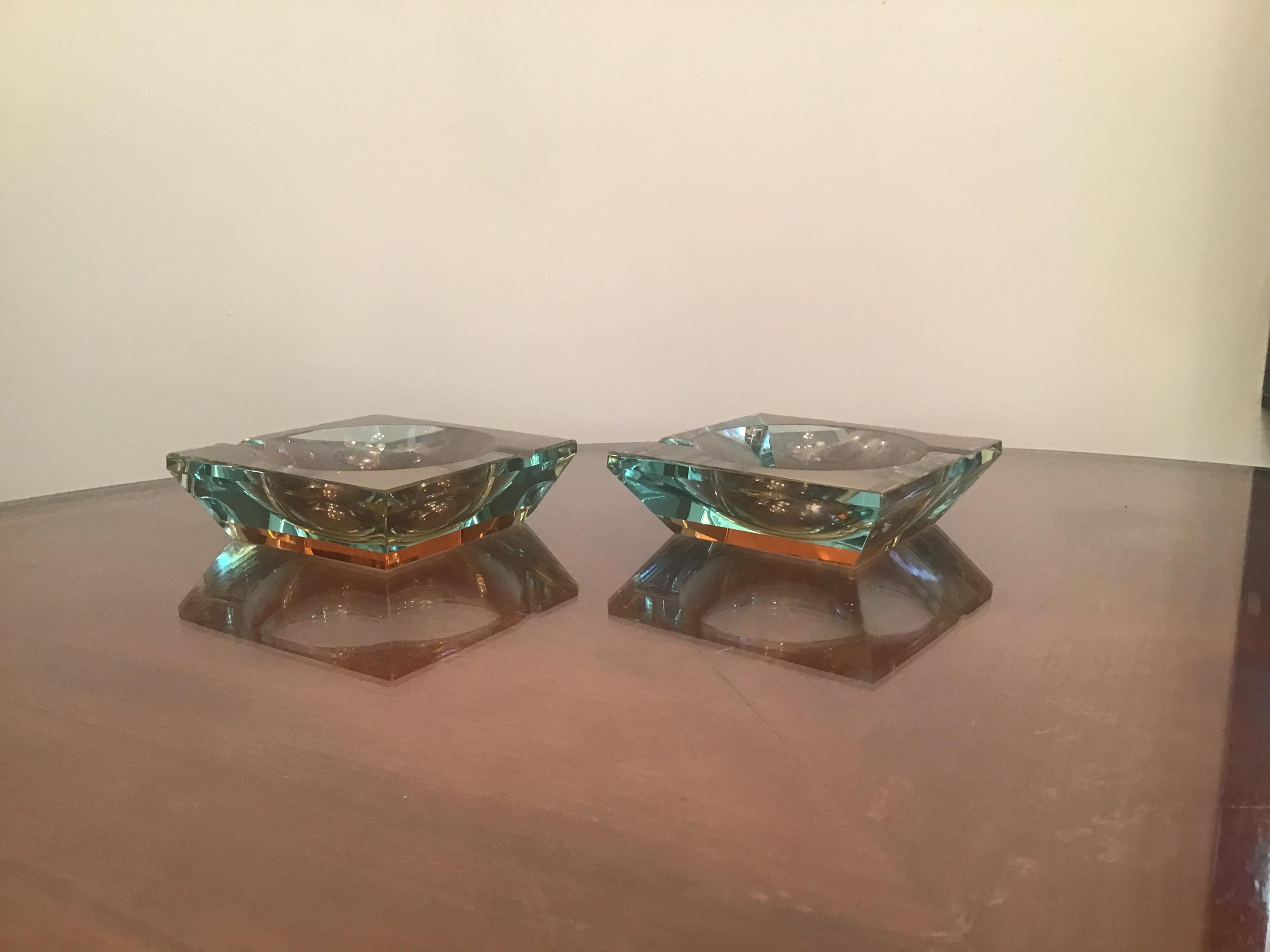 Fontana Arte Couple Empty Pockets Glass, 1950, Italy For Sale 3