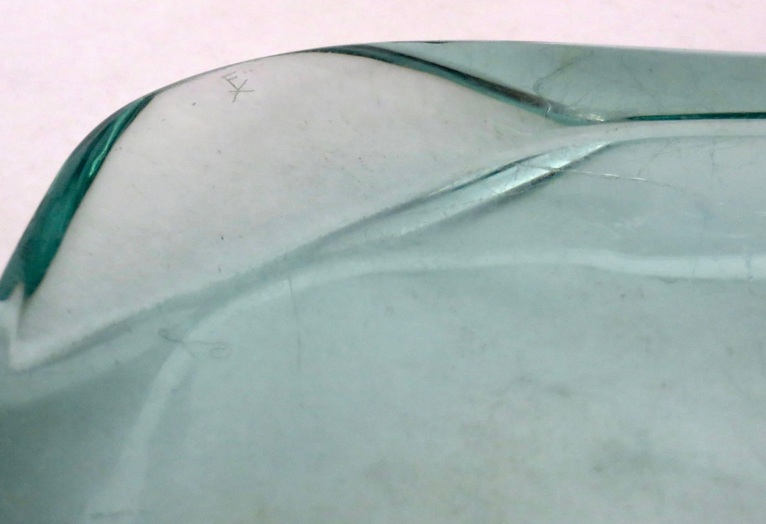 Fontana Arte Glass Dish or Vide Poche by Max Ingrand 2