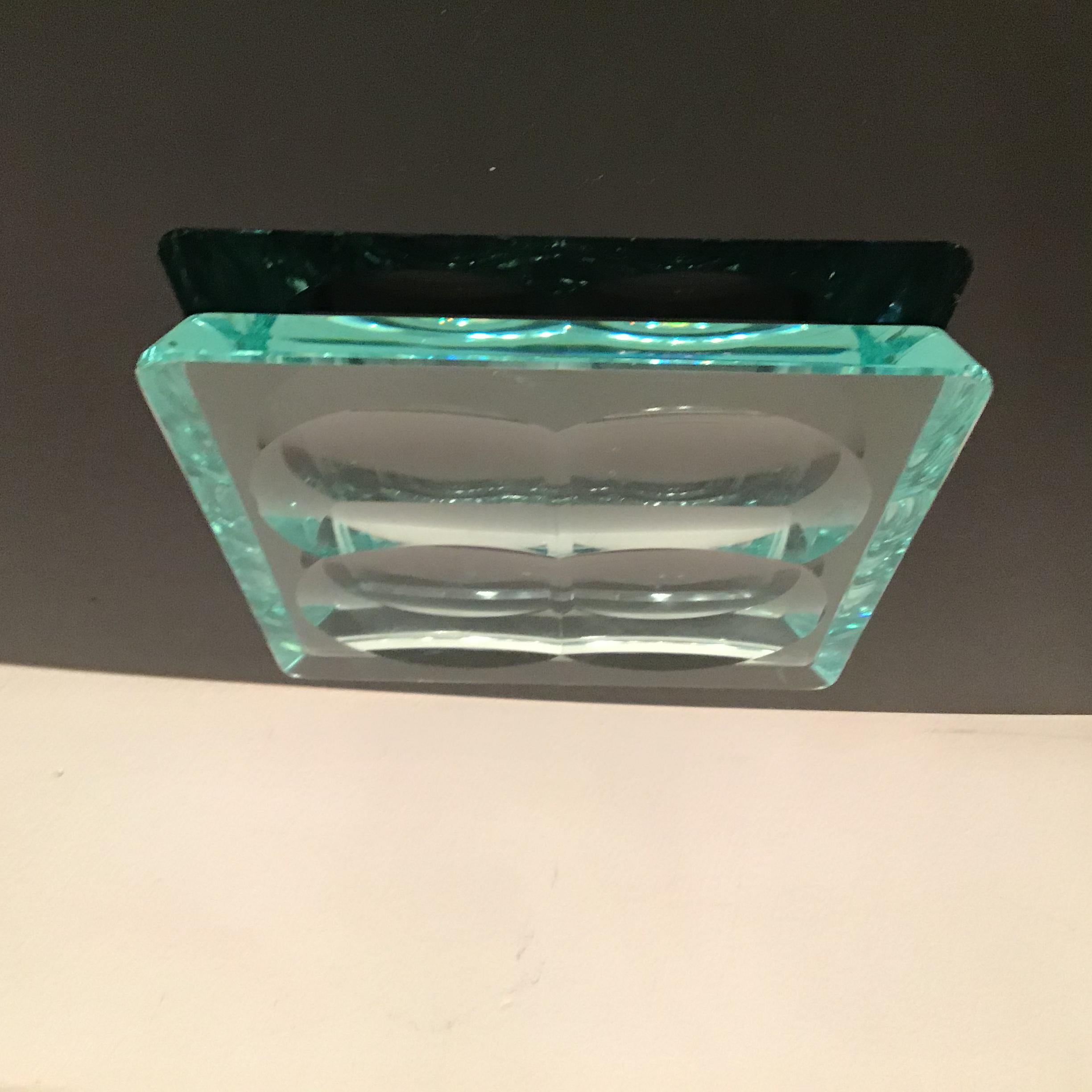 Metà XX secolo Bicchiere tascabile vuoto Fontana Arte, 1955, Italia in vendita
