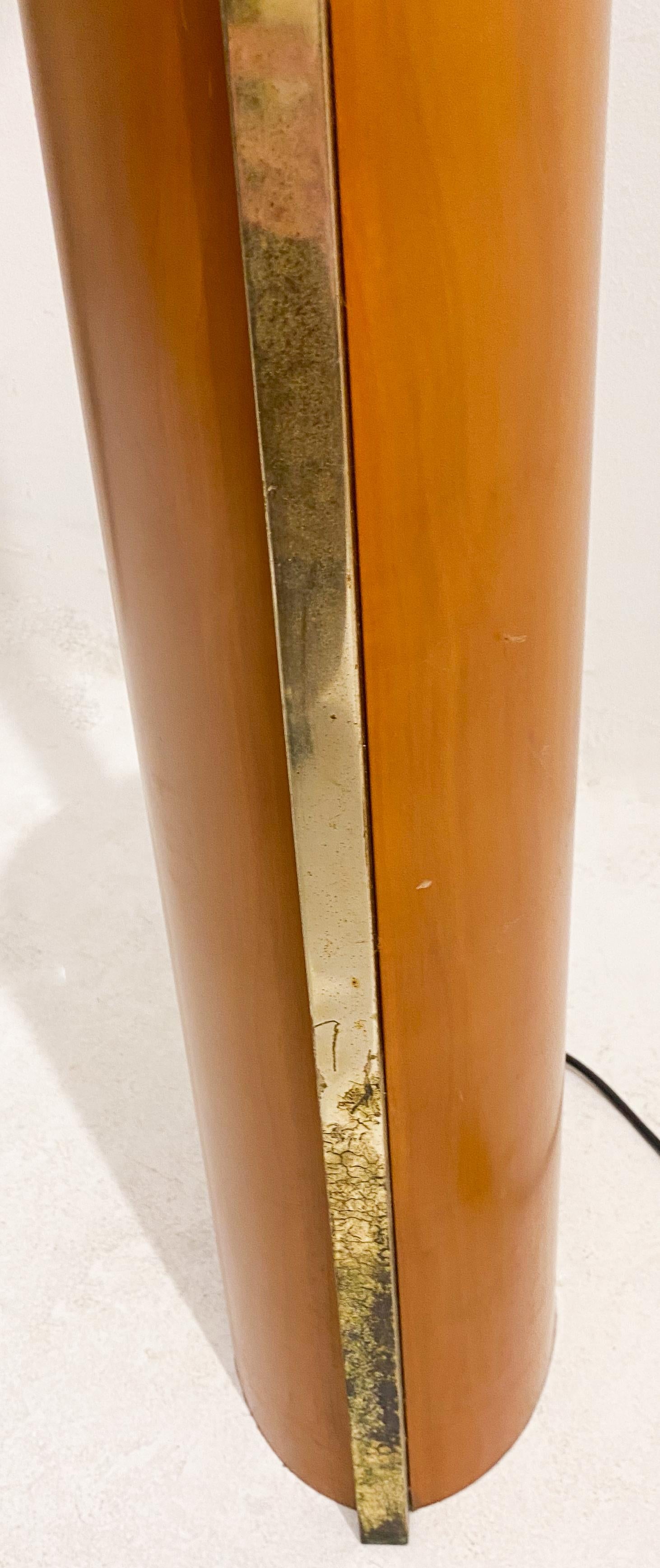 Stehlampe Fontana Arte von Nathalie Grenon aus Glas und Holz, Italien, 1990 im Angebot 1