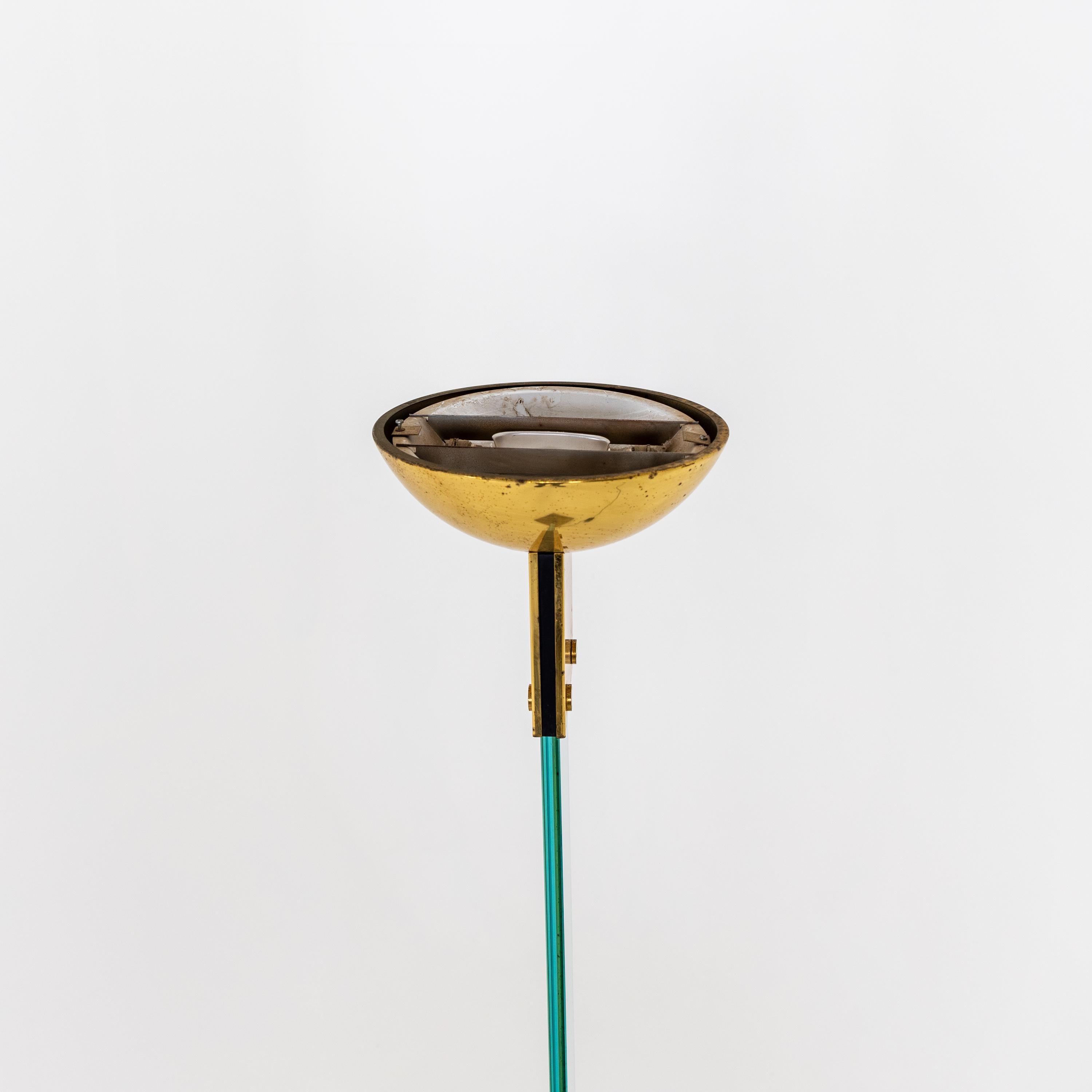 Brass Fontana Arte Floor Lamp, Italy 1980s For Sale