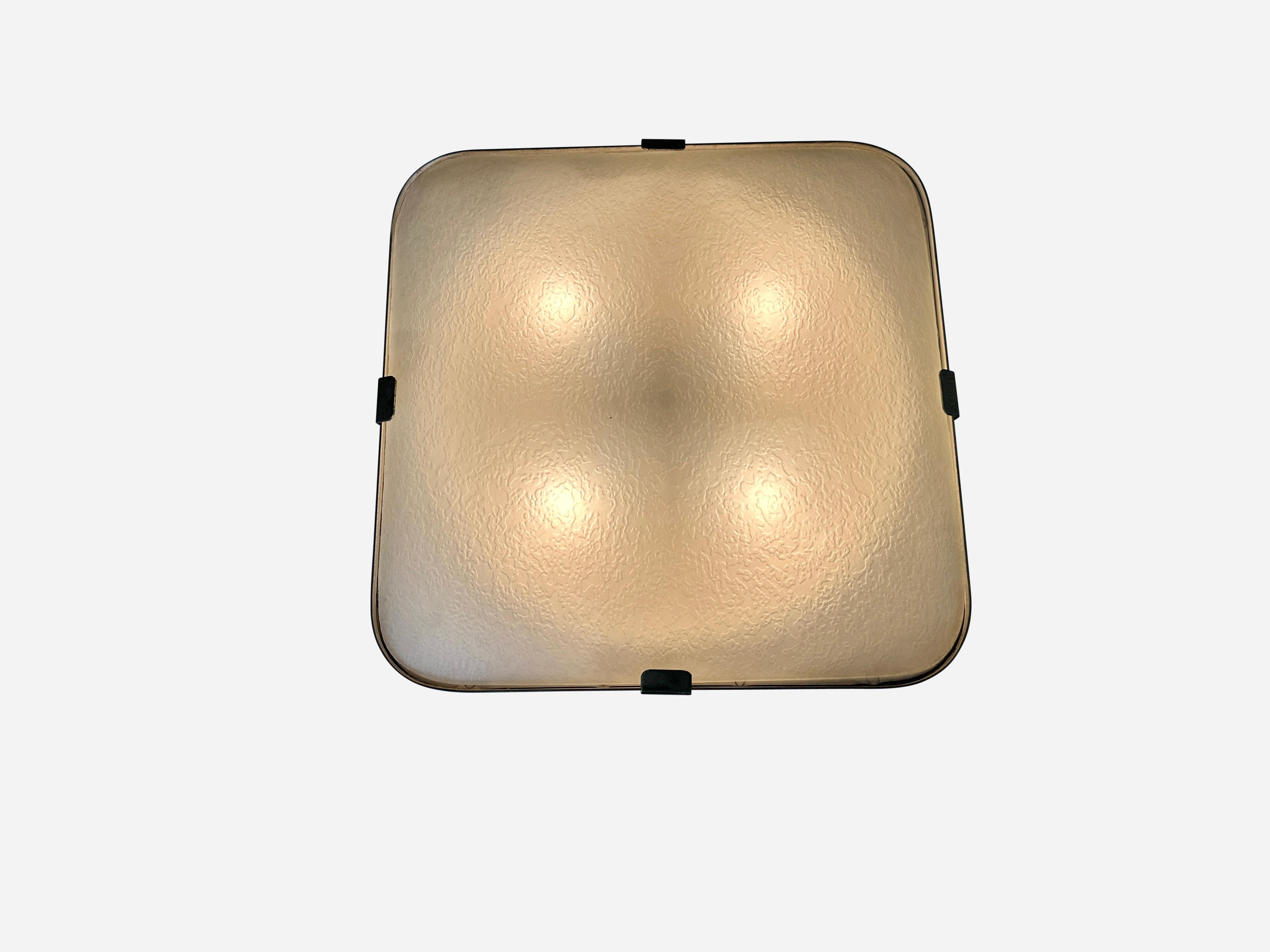Fontana Arte Lámpara de techo empotrada Modelo 1485 Italiano en venta