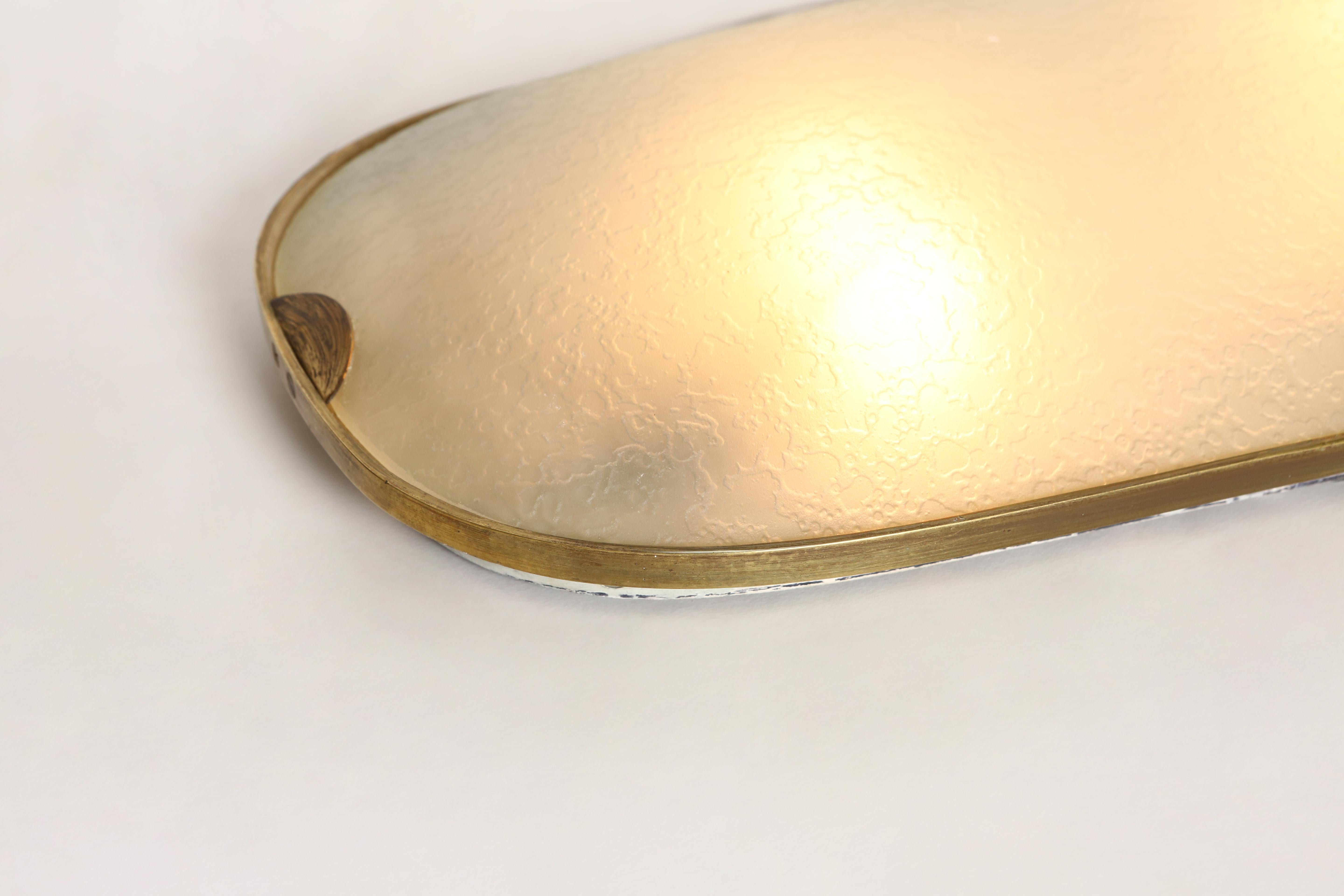 Fontana Arte Flush Mount Light, Italy 1960s For Sale 4