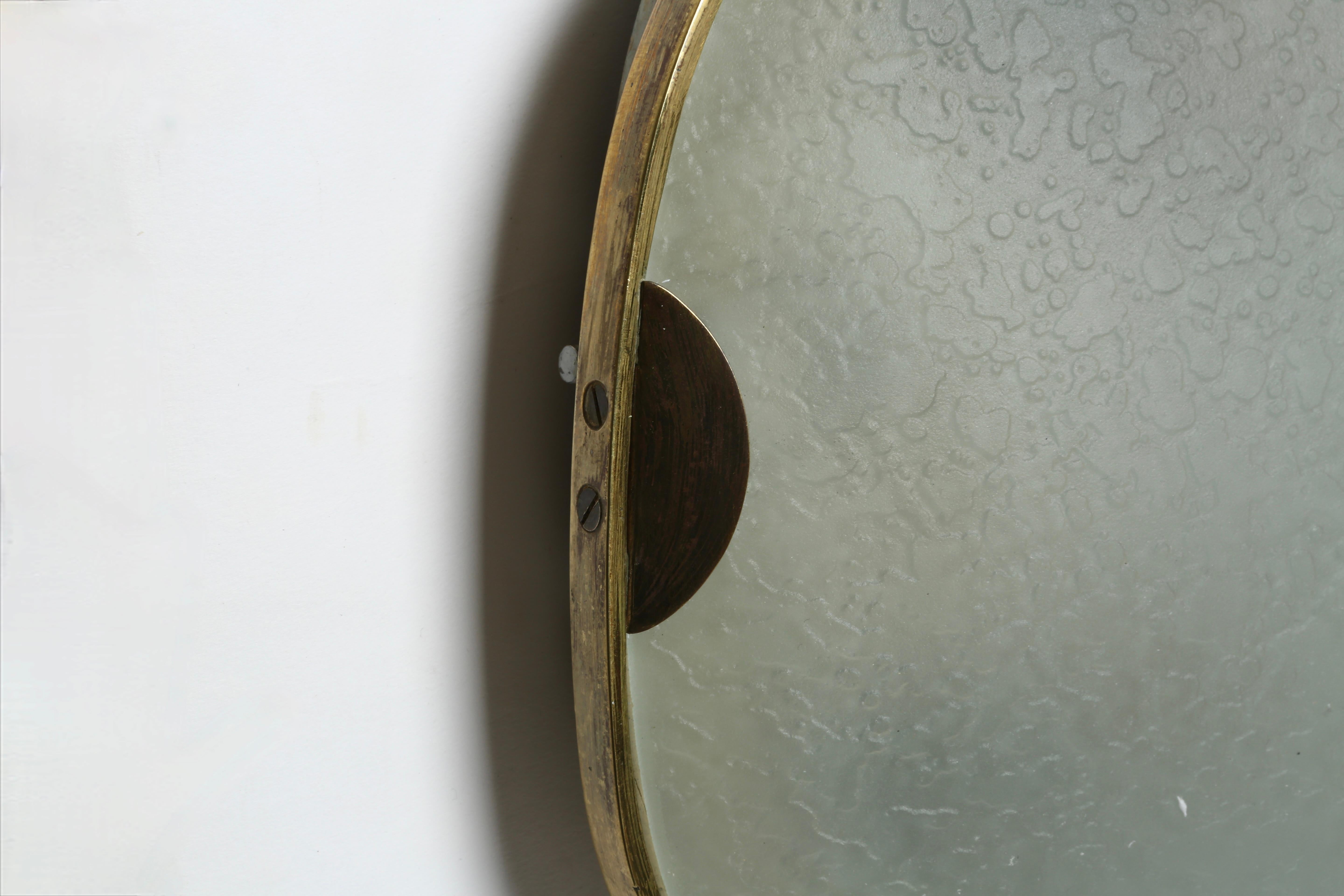 Fontana Arte Flush Mount Light, Italy 1960s For Sale 5