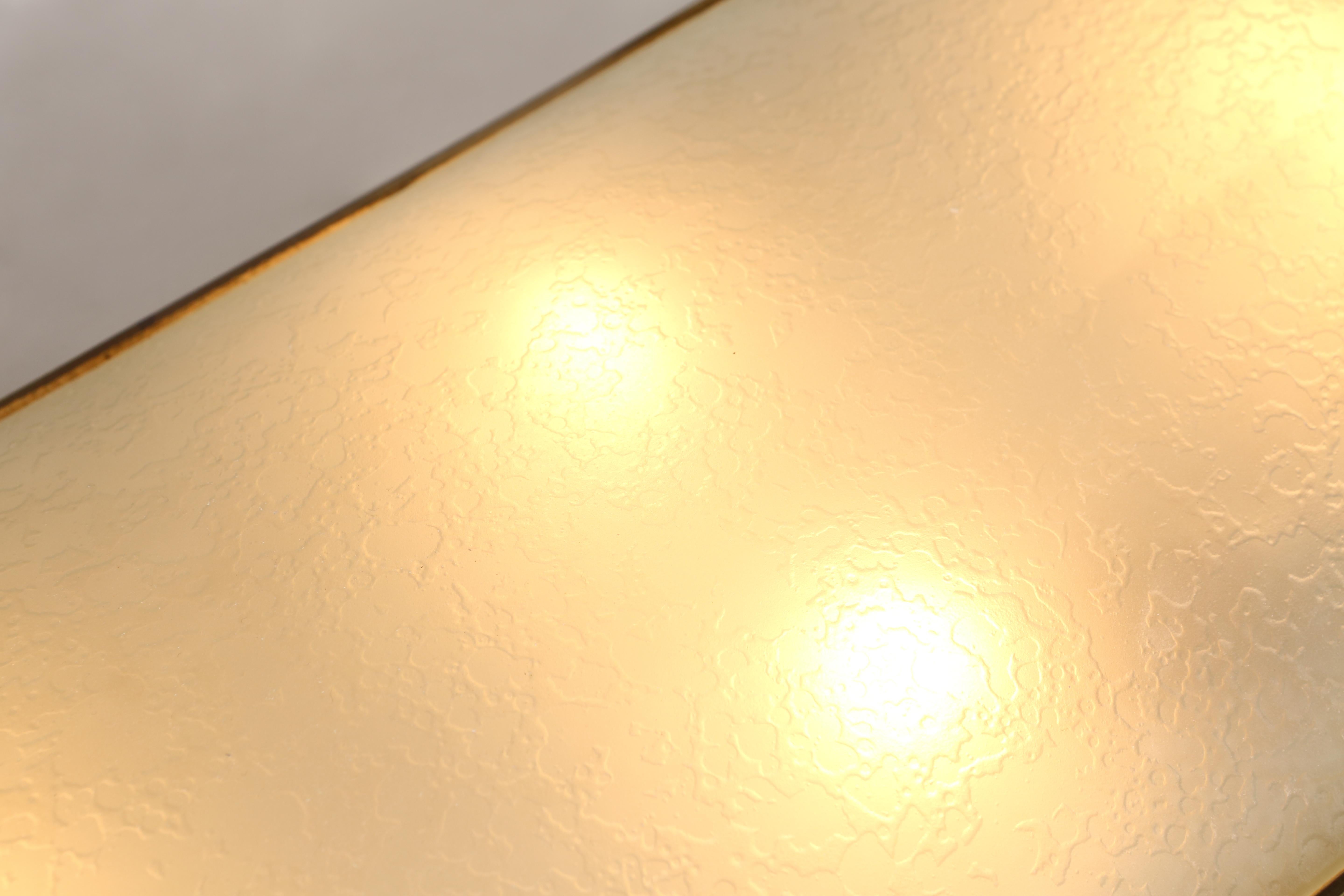 Enameled Fontana Arte Flush Mount Light, Italy 1960s For Sale