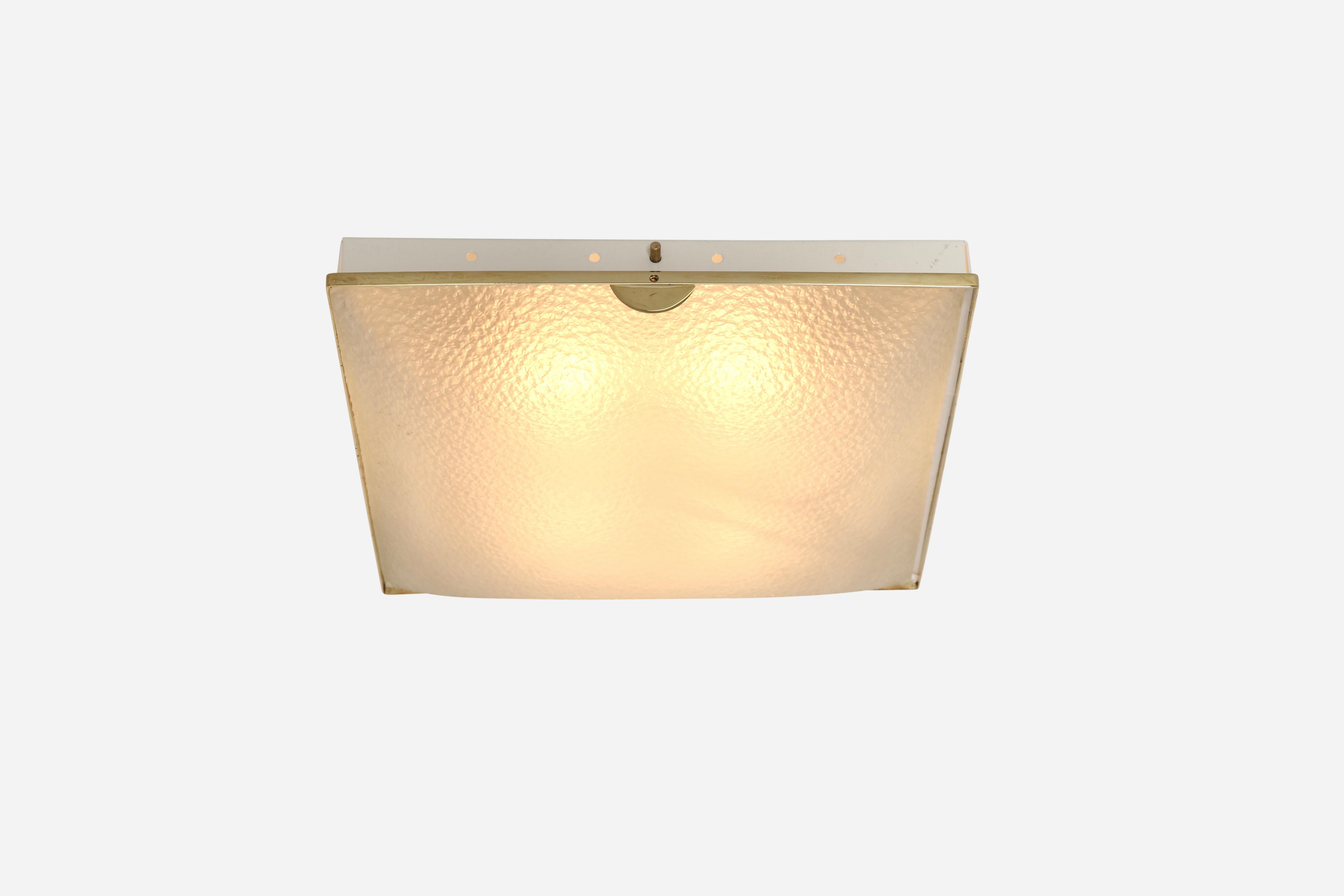 Fontana Arte, lampe à encastrer, modèle 1940, Italie, vers les années 1960. en vente 3