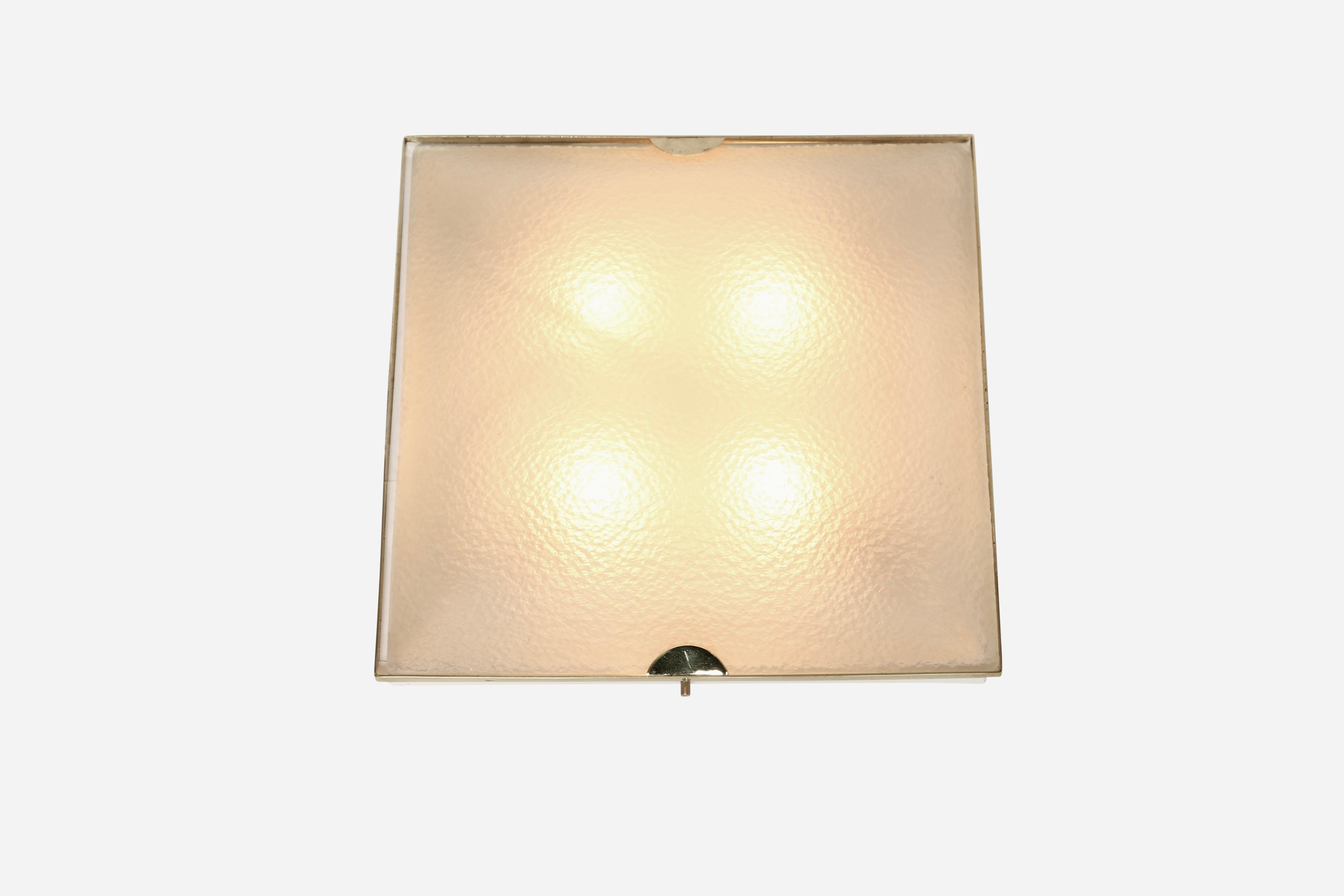 Fontana Arte, lampe à encastrer, modèle 1940, Italie, vers les années 1960. en vente 4