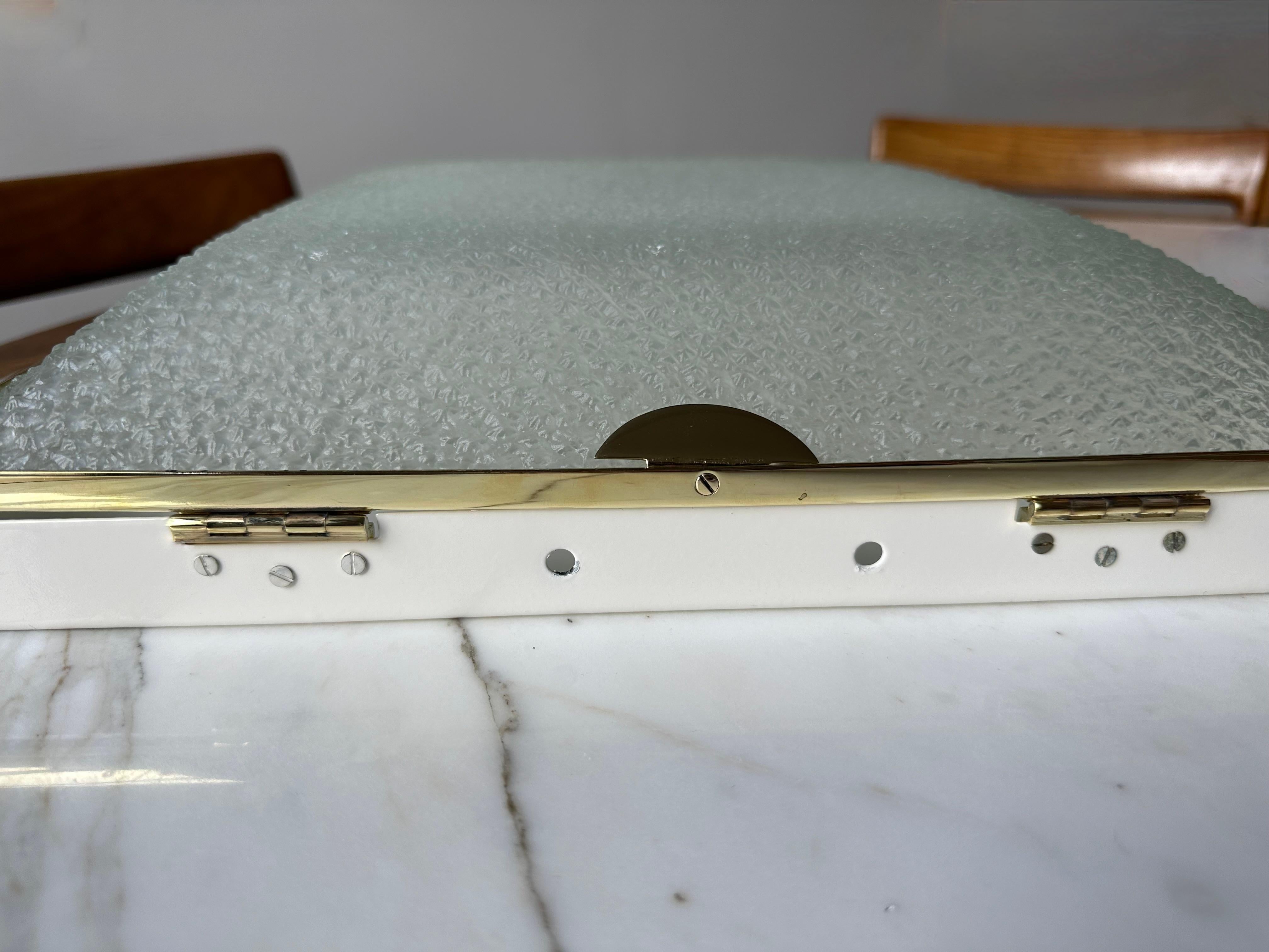 Fontana Arte, lampe à encastrer, modèle 1940, Italie, vers les années 1960. en vente 6