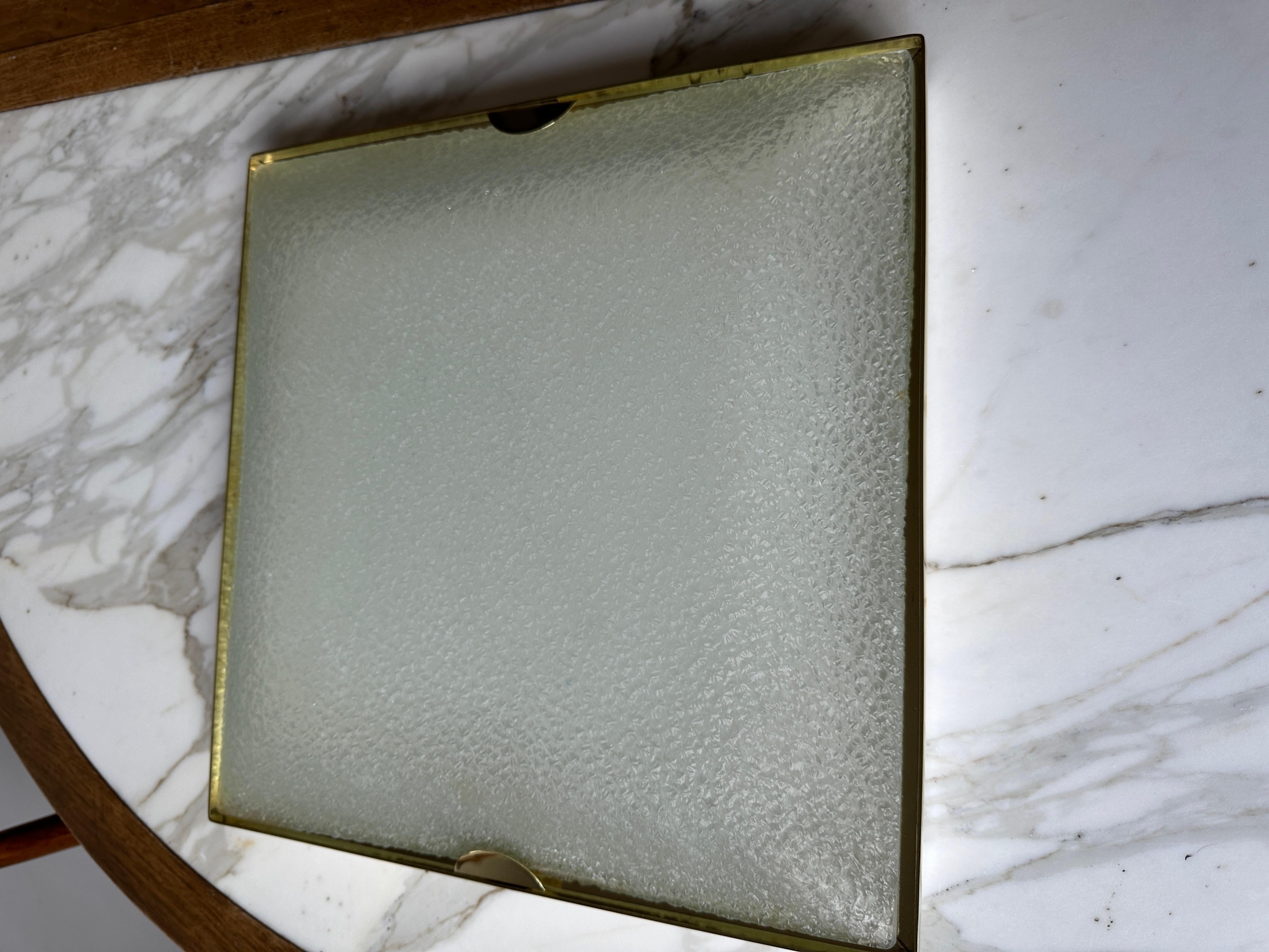 Fontana Arte, lampe à encastrer, modèle 1940, Italie, vers les années 1960. en vente 7