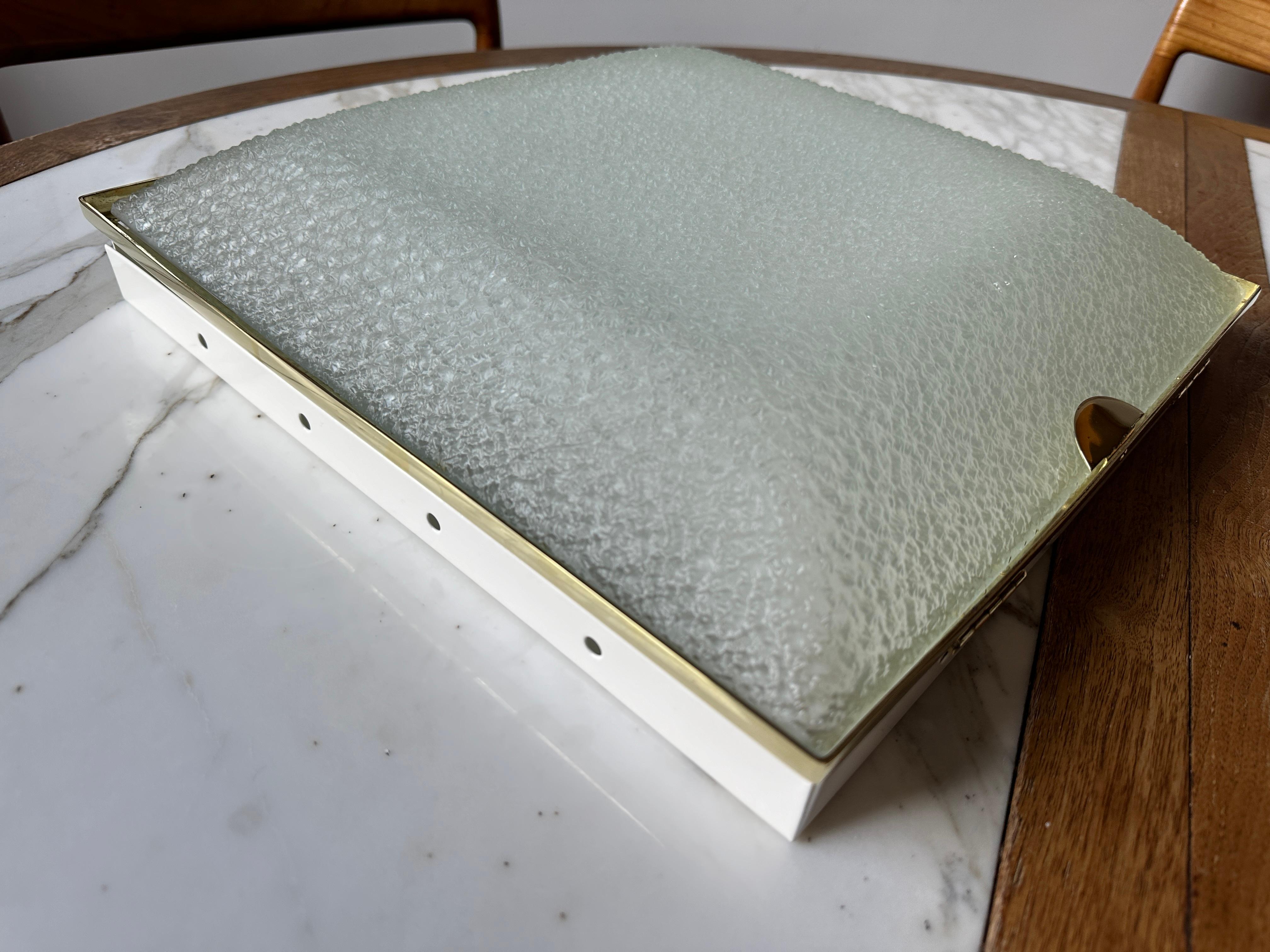 Fontana Arte, lampe à encastrer, modèle 1940, Italie, vers les années 1960. en vente 8