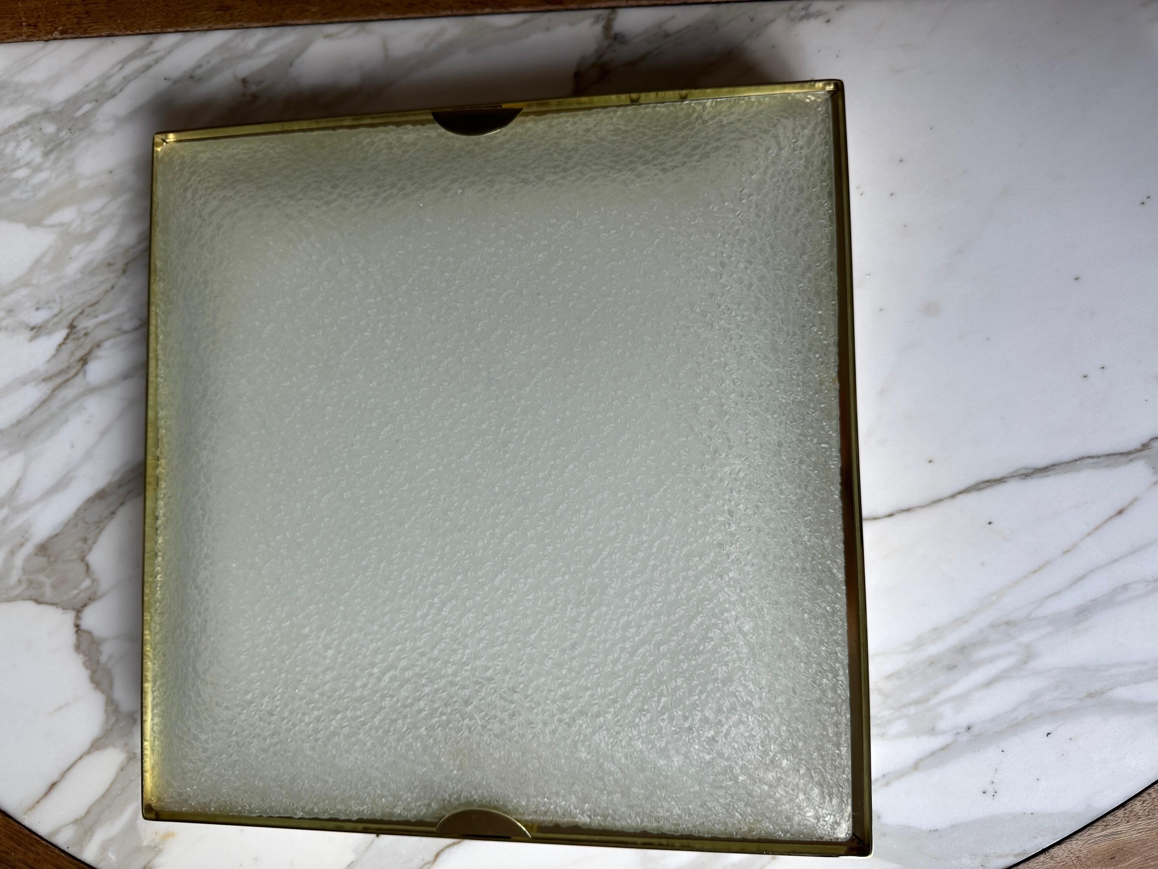 Fontana Arte, lampe à encastrer, modèle 1940, Italie, vers les années 1960. en vente 11