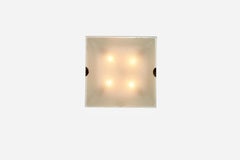 Fontana Arte flush mount light model 1940, Italy circa 1960s