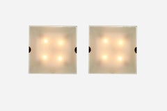 Fontana Arte flush mount light model 1940, Italy circa 1960s