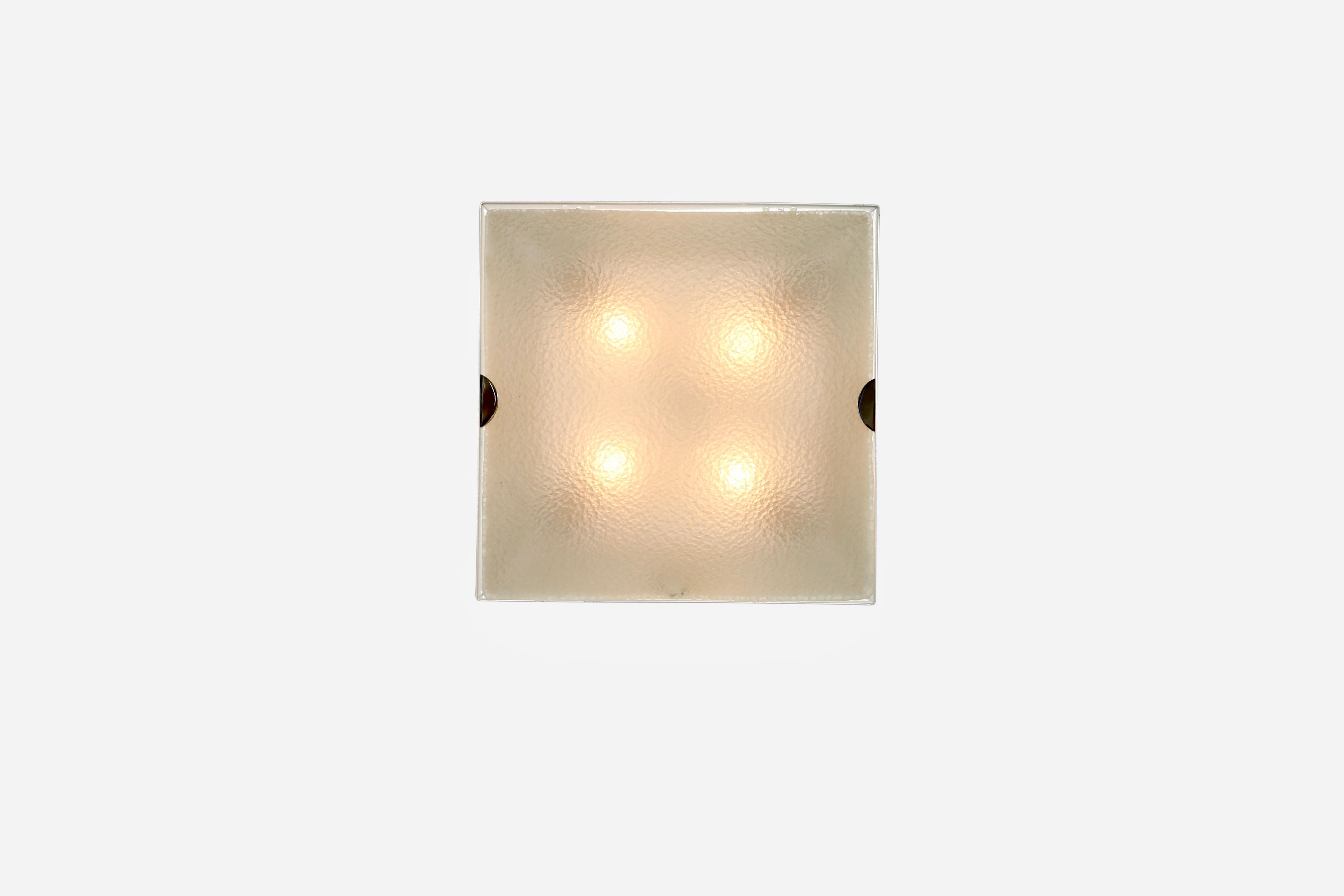 Lámpara de empotrar Fontana Arte modelo 1940, Italia circa años 60 Moderno de mediados de siglo en venta