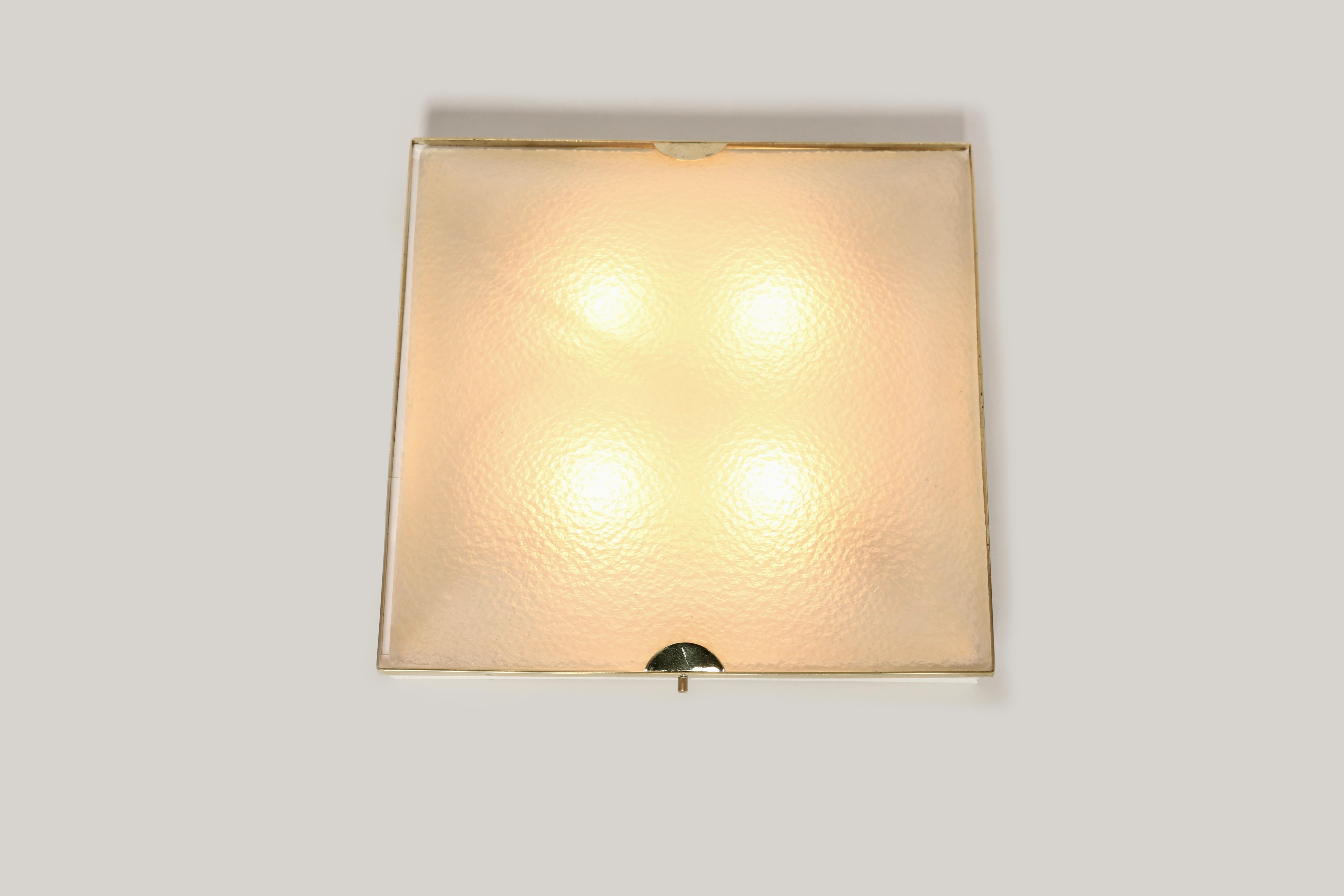 Mid-Century Modern Fontana Arte, lampe à encastrer, modèle 1940, Italie, vers les années 1960. en vente