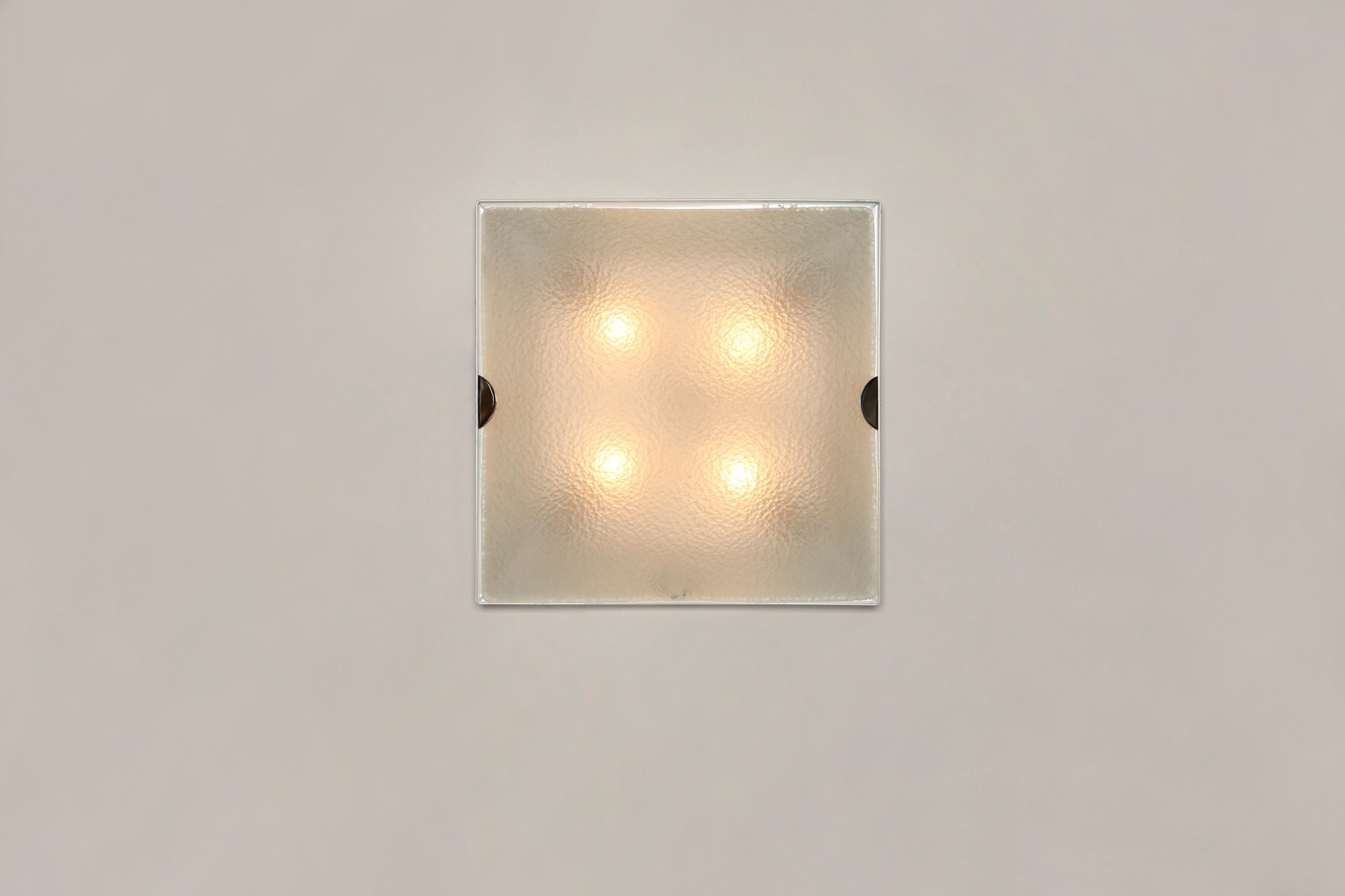 Mid-Century Modern Fontana Arte, lampe à encastrer, modèle 1940, Italie, vers les années 1960. en vente