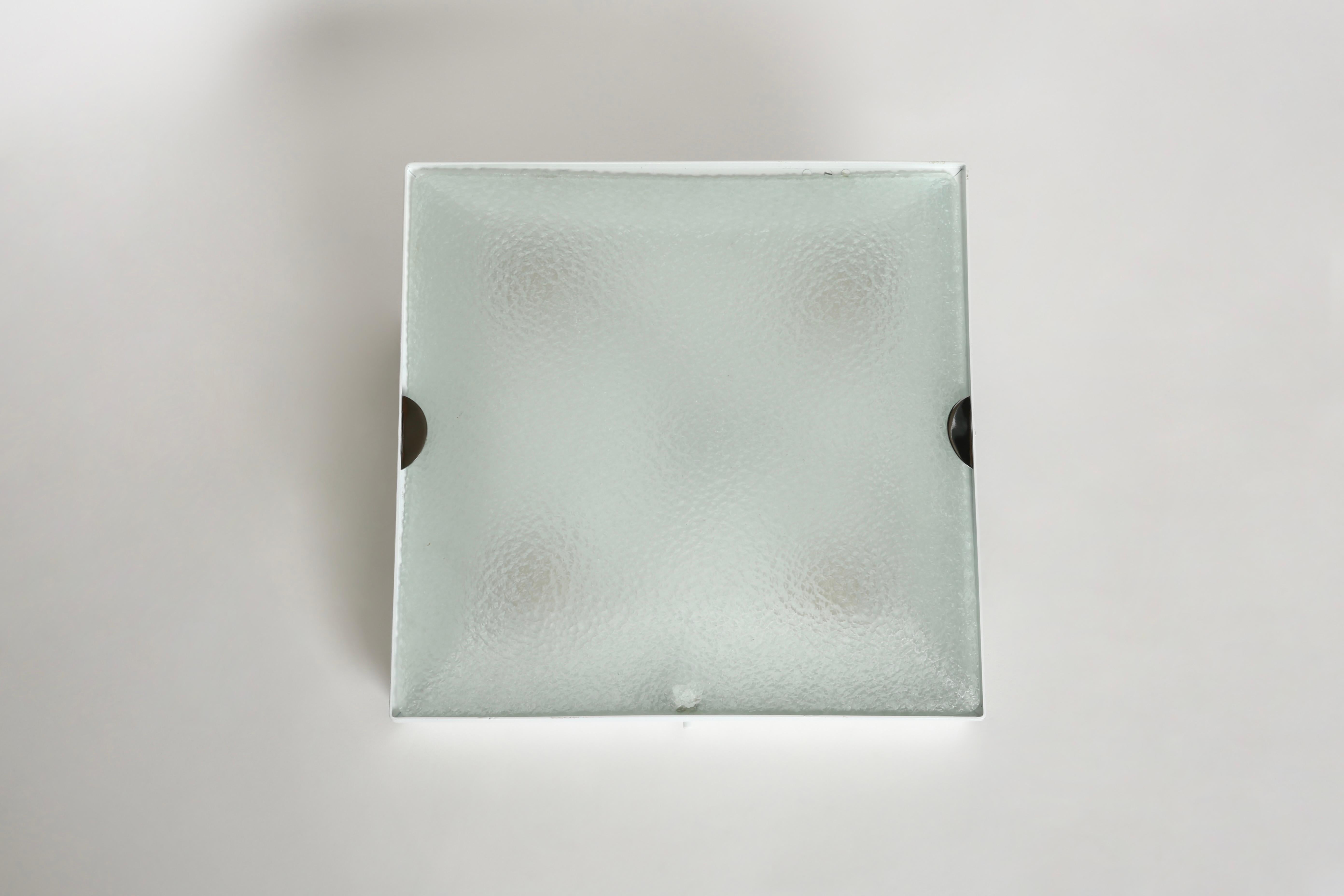 Lámpara de empotrar Fontana Arte modelo 1940, Italia circa años 60 Esmaltado en venta