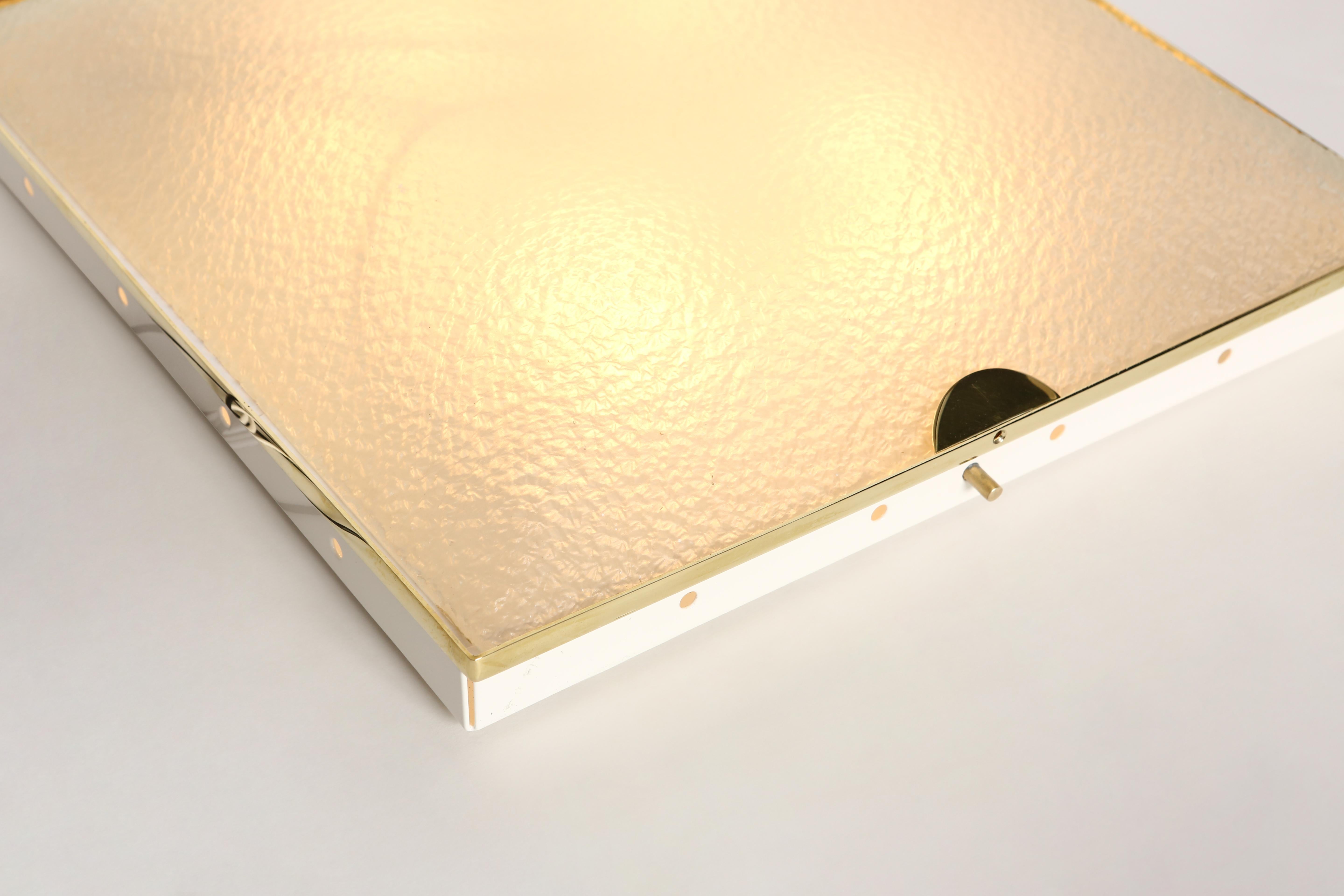 Émaillé Fontana Arte, lampe à encastrer, modèle 1940, Italie, vers les années 1960. en vente