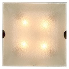 Fontana Arte flush mount light model 1940, Italy circa 1960s