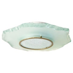 Fontana Arte Flush Mount Model 2312 by Max Ingrand, Two Available