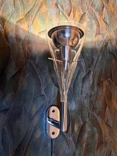 Paar Wandleuchten Fontana Arte Flûte