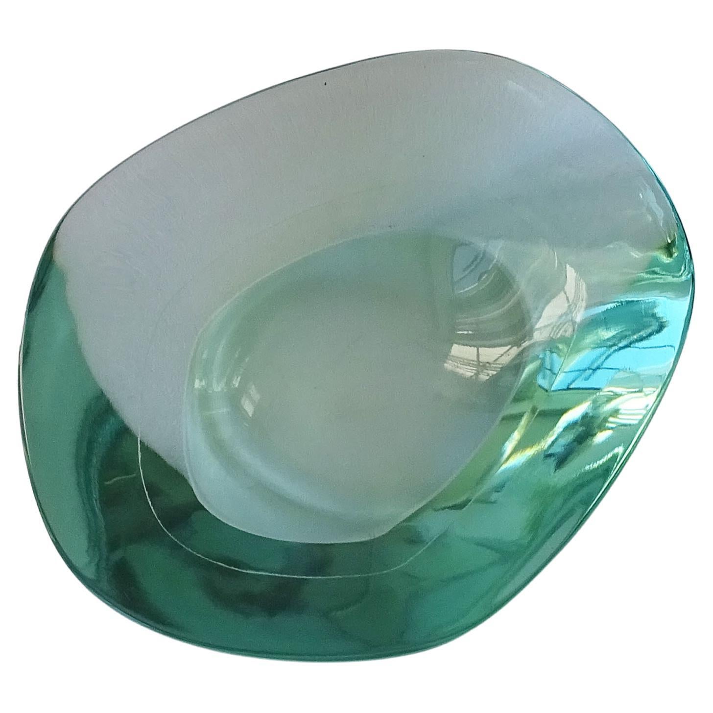 Fontana Arte freeform glass ashtray, Italy 1950s For Sale