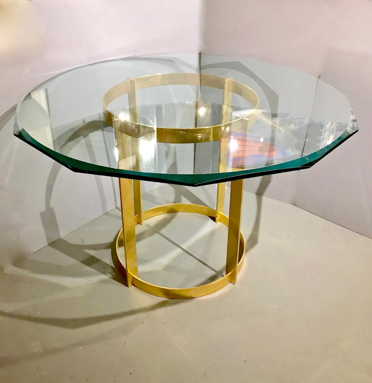 Fontana Arte Gilt Bronze and Glass Center Table 2