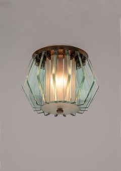 Rare lustre du milieu du siècle par Dominici Brésil vers 1950