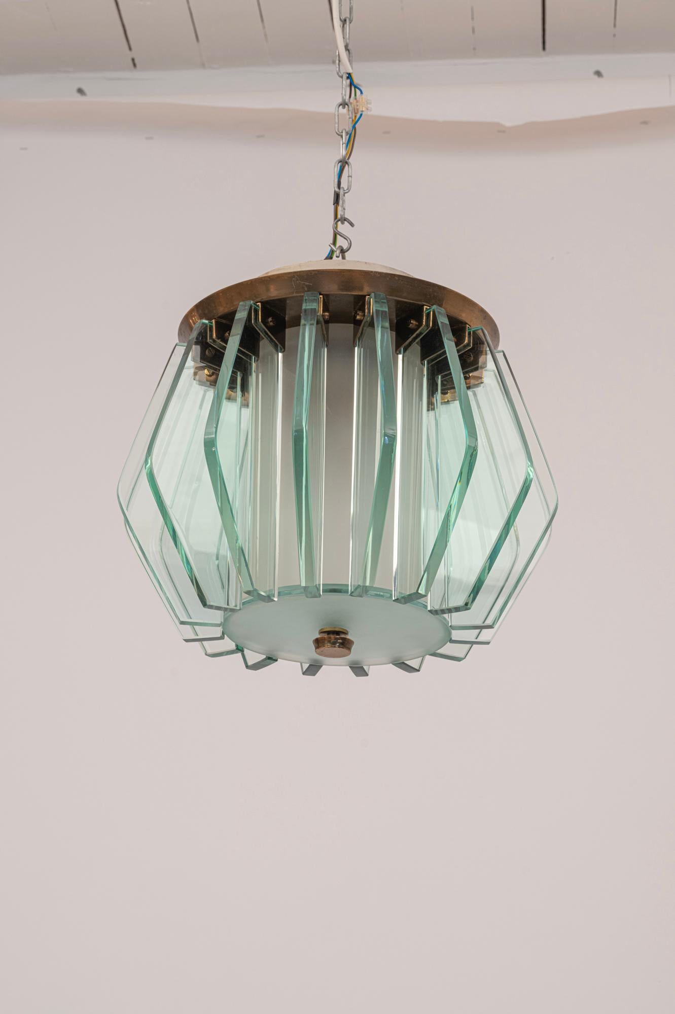 Rare mid century chandelier by Dominici Brazil c1950 In Good Condition For Sale In London, GB