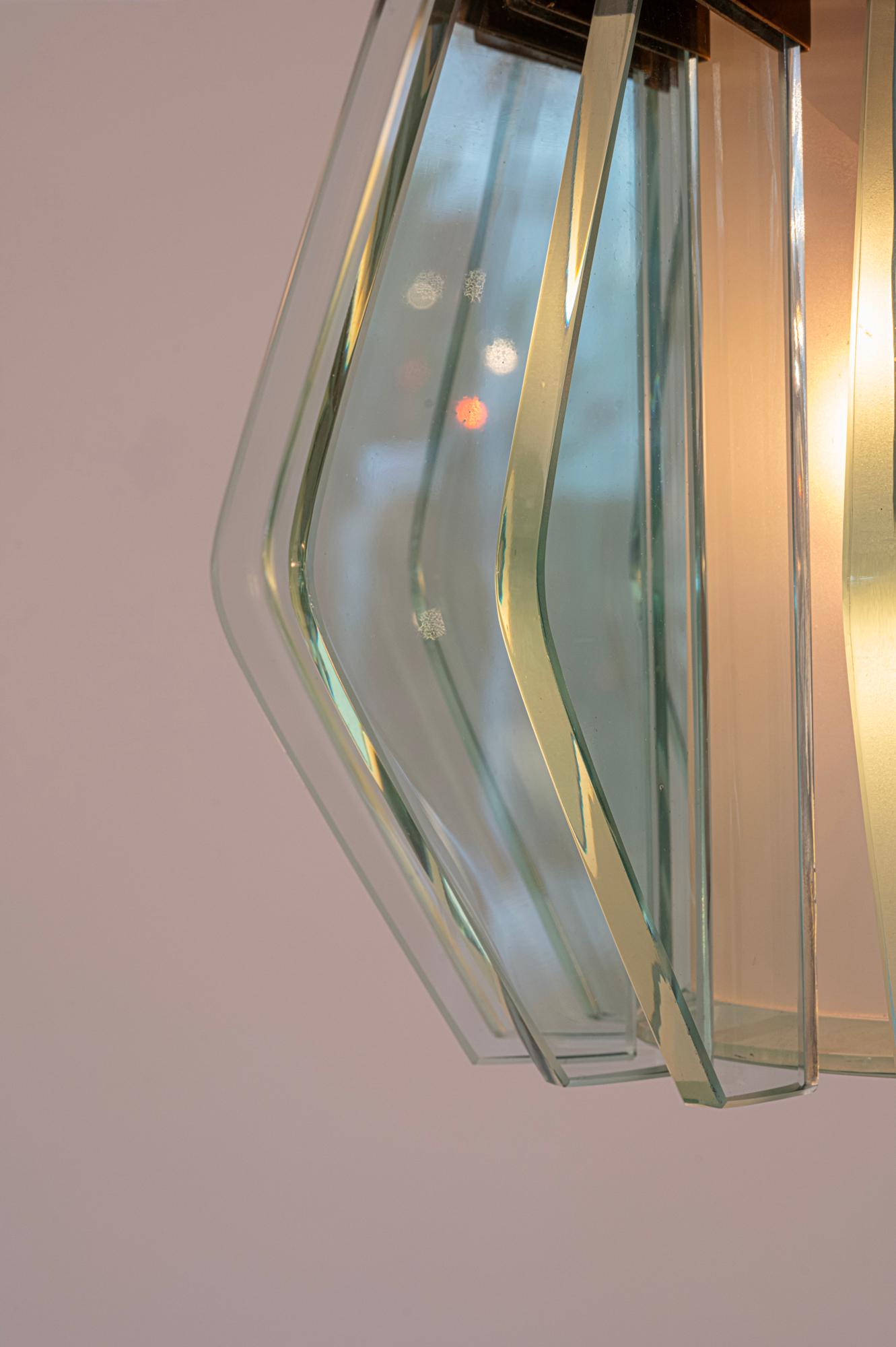 Brass Rare mid century chandelier by Dominici Brazil c1950 For Sale