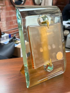 Fontana Arte Bilderrahmen aus Glas und Messing, Italien, 1960er Jahre