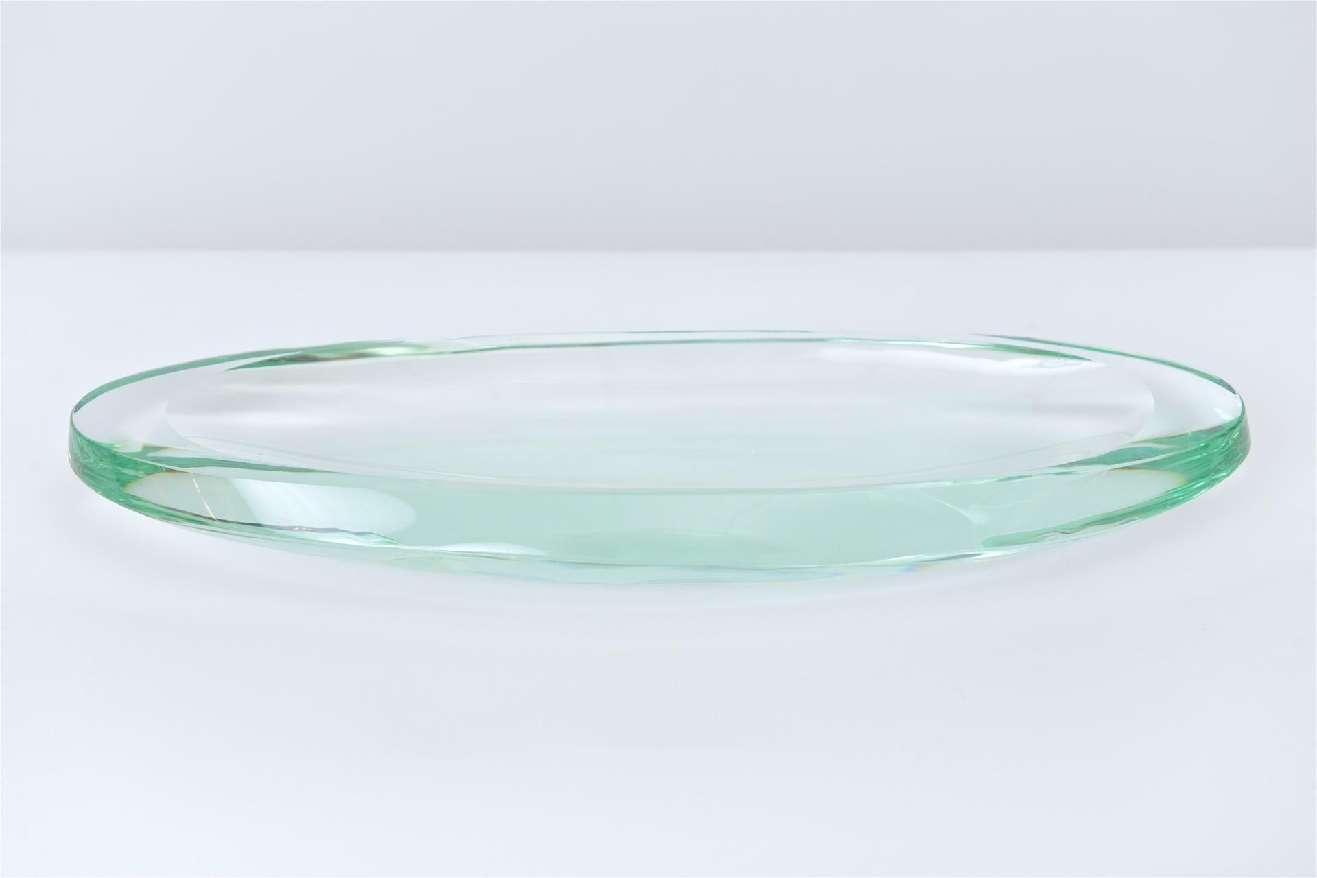 Mid-Century Modern Fontana Arte Glass Centrepiece Dish, circa 1950