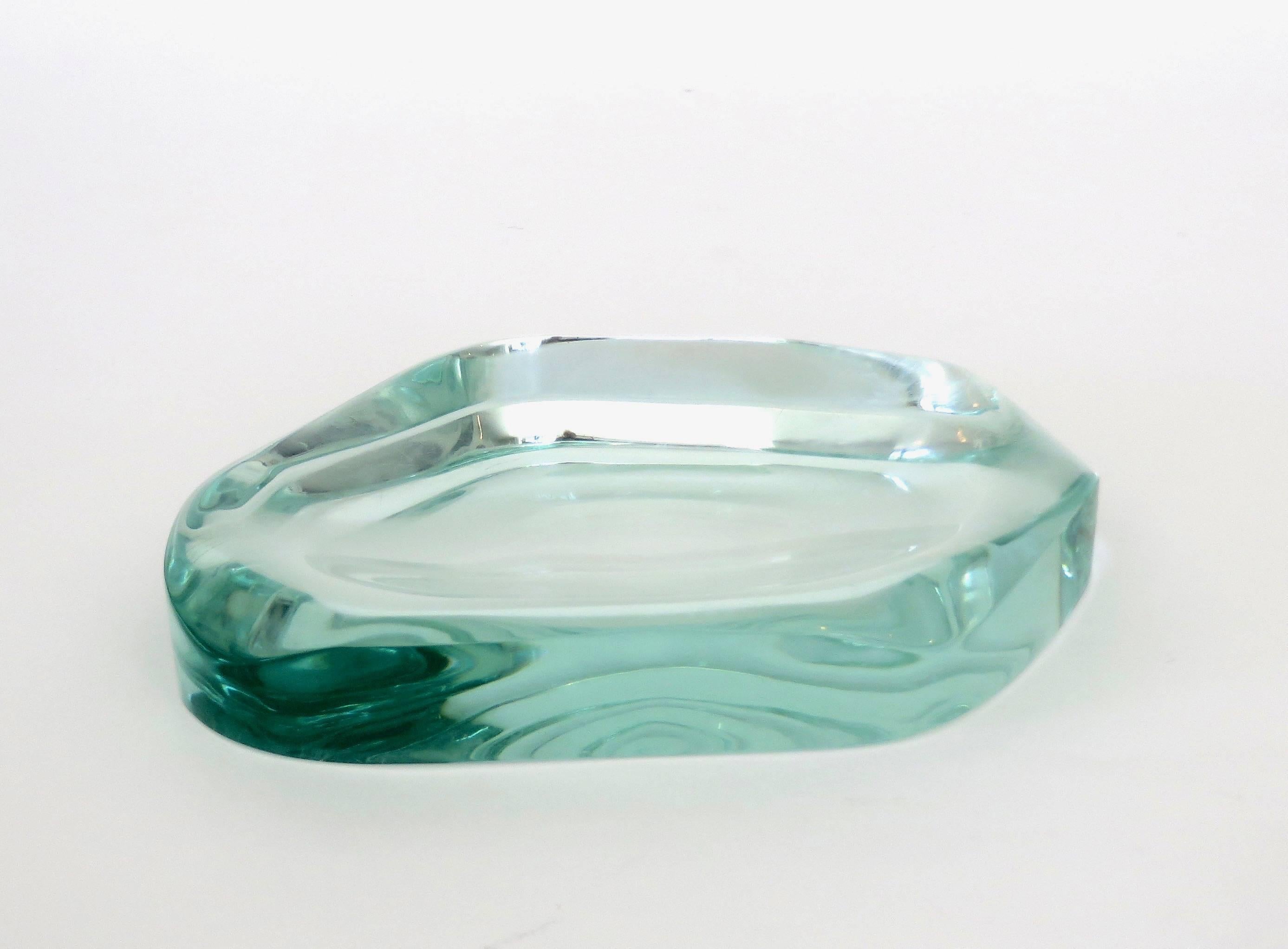 Mid-20th Century Fontana Arte Glass Dish or Vide Poche by Max Ingrand