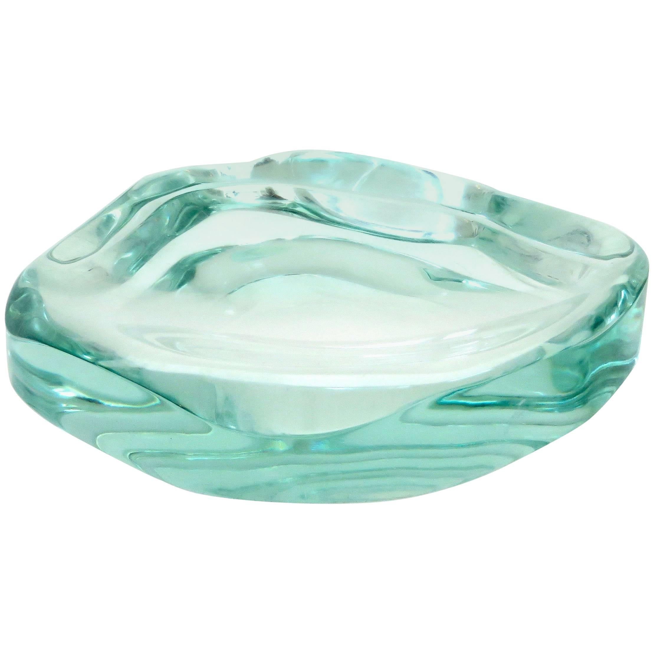 Fontana Arte Glass Dish or Vide Poche by Max Ingrand
