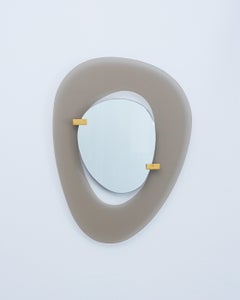 Fontana Arte Glass Frame Wall Mirror by Max Ingrand, Italy, circa 1958