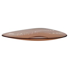 Centro de mesa grande de cristal Fontana Arte Mod.1639, Italia Años 60