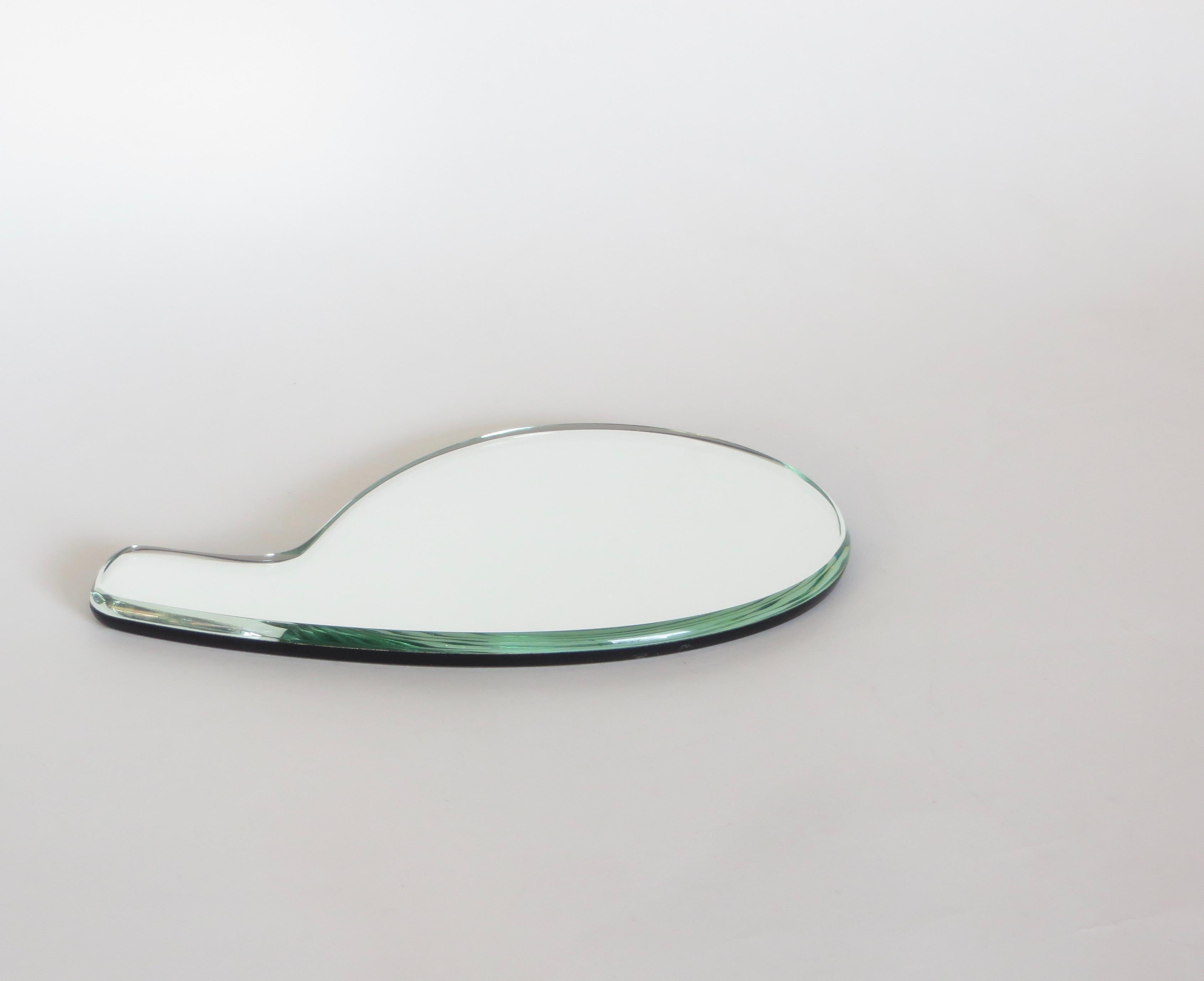 Late 20th Century Fontana Arte Hand Mirror by Italian Architect Gio Ponti