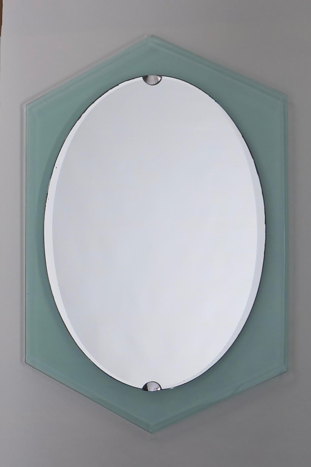 Mid-Century Modern Fontana Arte Italian Midcentury Mirror
