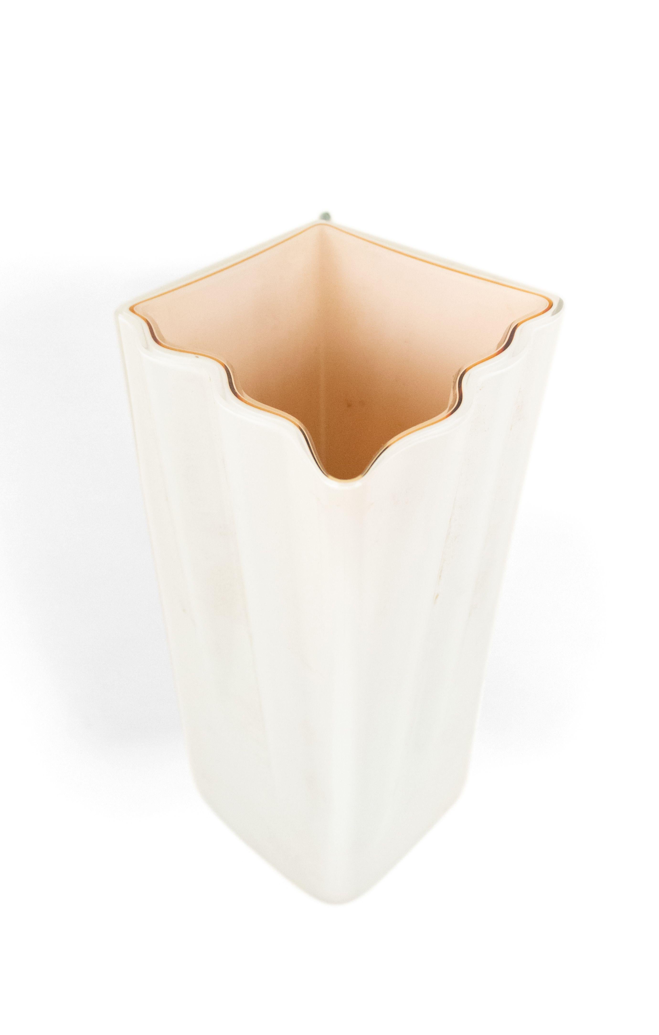 Fontana Arte Italian Mid-Century Murano Incalmato Glass Wall Sconces In Good Condition For Sale In Queens, NY