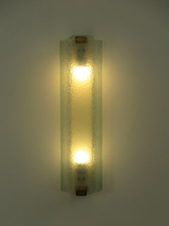 Fontana Arte Aplique de pared italiano de latón de mediados de siglo , años 50