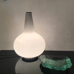 Fontana Arte Lampada da Tavolo Ottone Opalino Vetro 1960 Italia