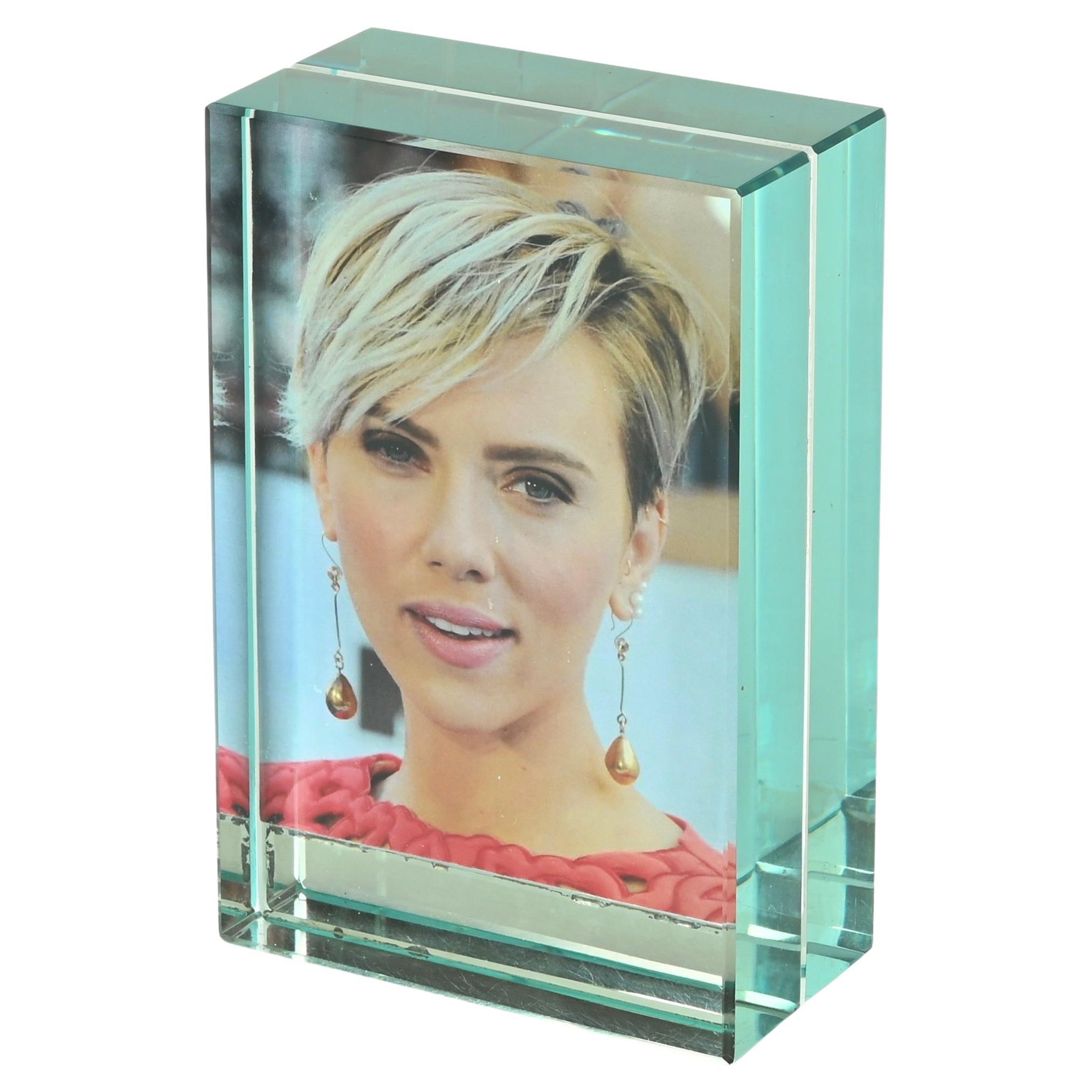 Fontana Arte Large Double-Sided Nile Green Photo Frame with Mirror, Italy, 1950s For Sale