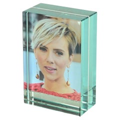 Fontana Arte Large Double-Sided Nile Green Photo Frame with Mirror, Italy, 1950s