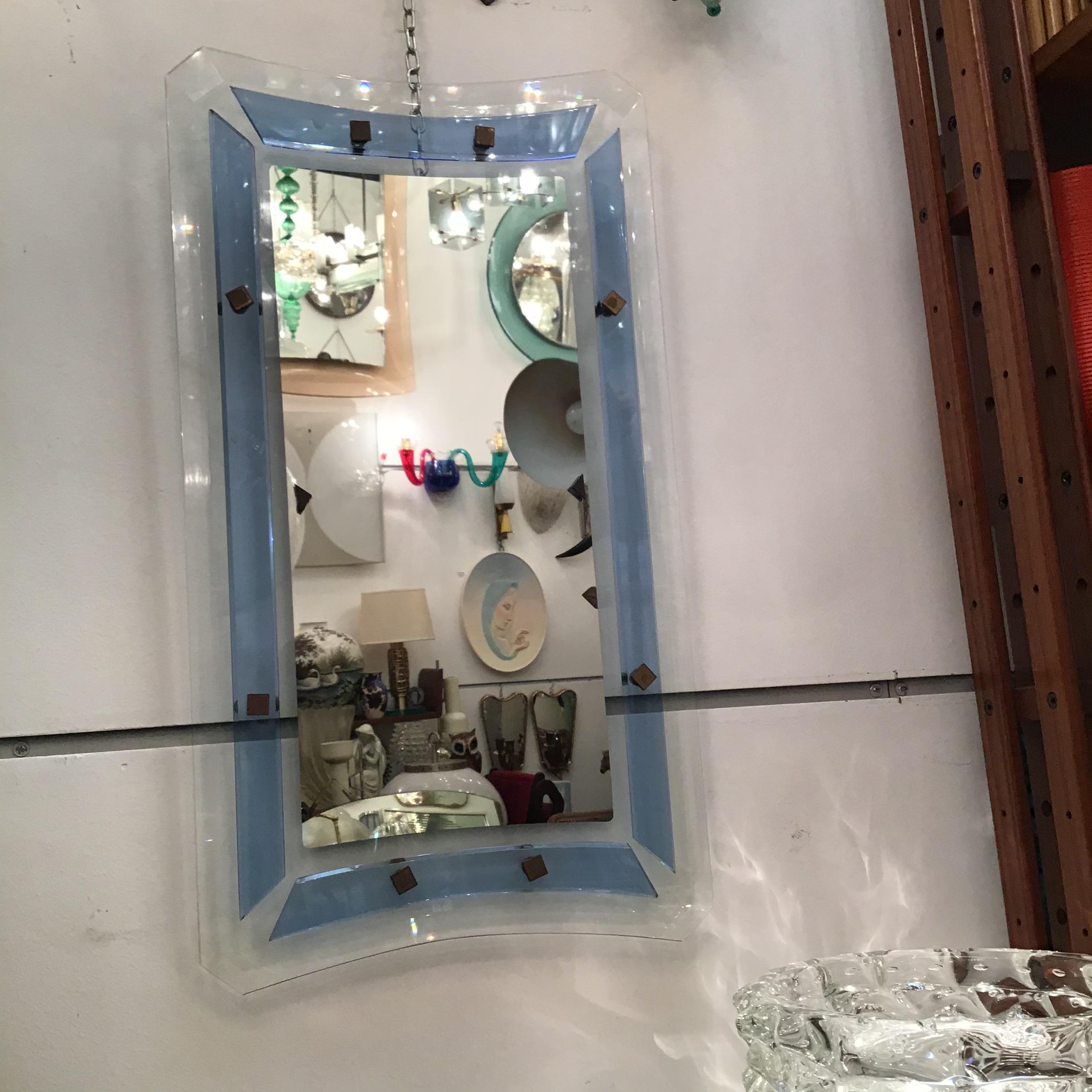 Fontana Arte „Luigi Fontana“ Spiegelglas-Spiegelglas aus Messing, 1940, Italien im Angebot 5
