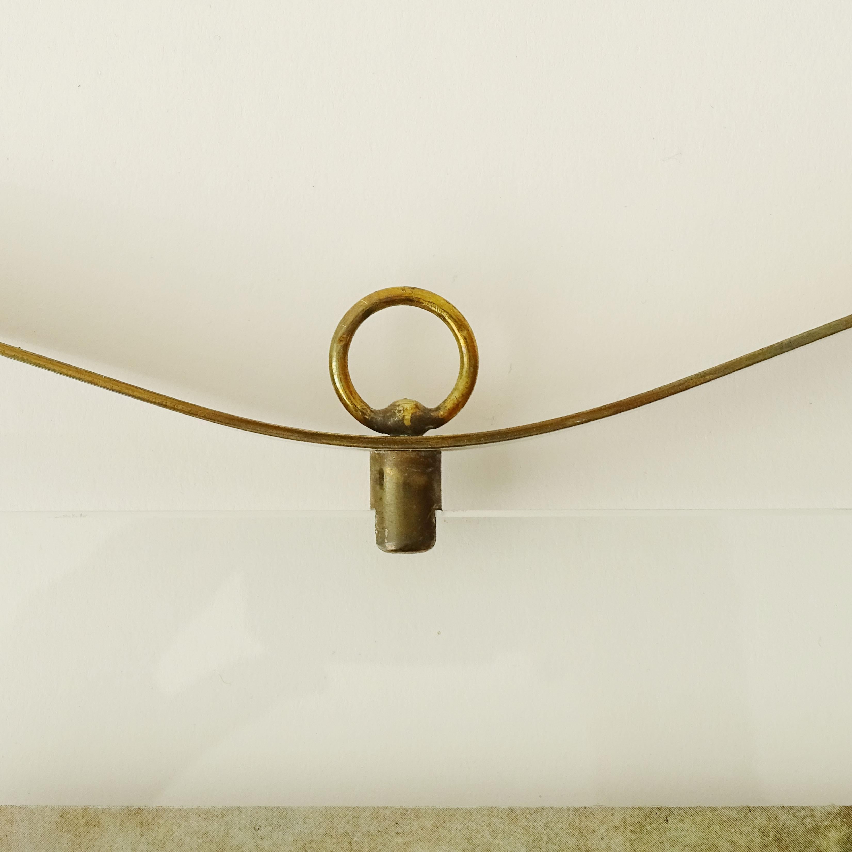 Mid-Century Modern Fontana Arte Madonna and Child Brass Frame, Italy 1950s For Sale